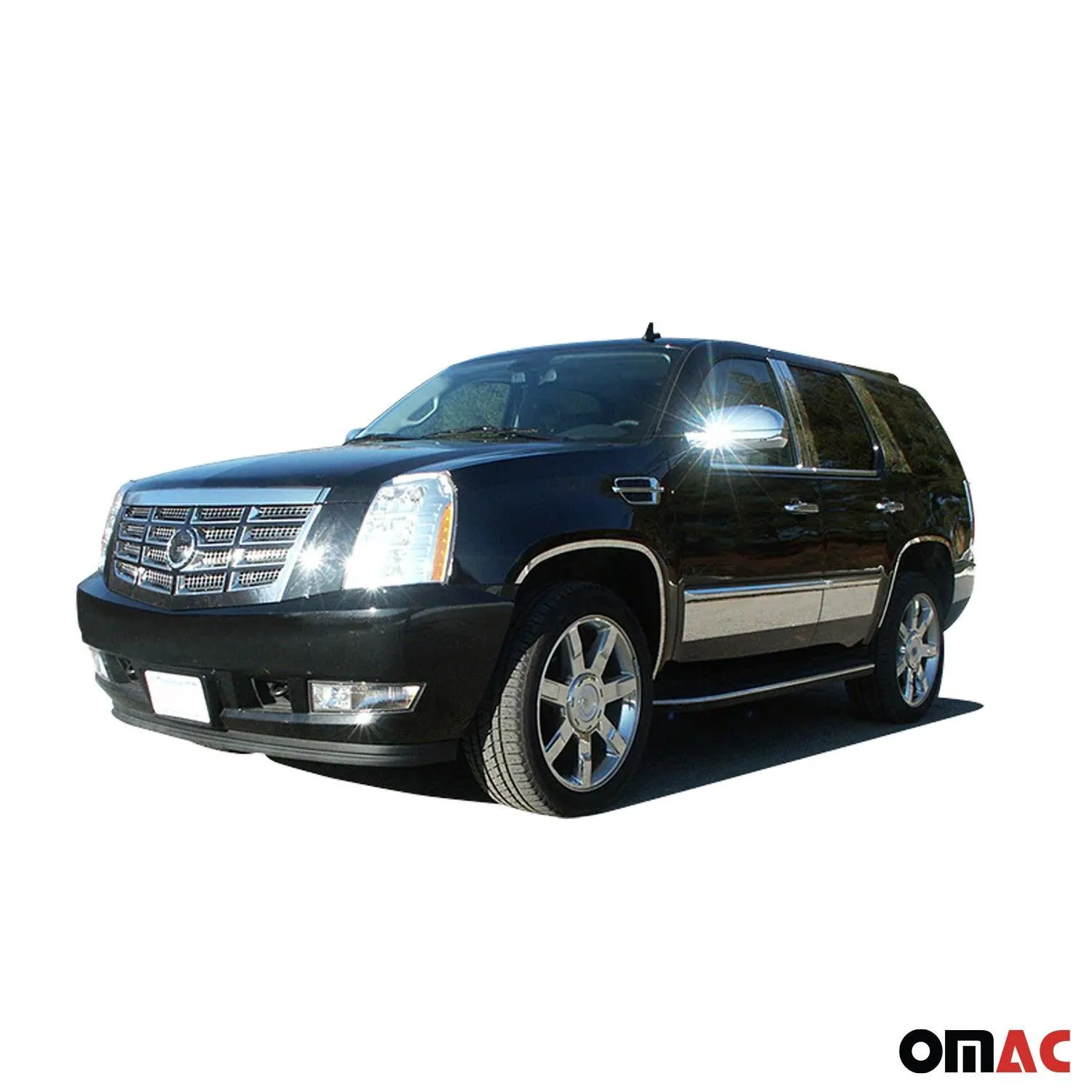 2007-2014 Cadillac Escalade Stainless Steel Pillar Trim 4 Pcs - Image 2