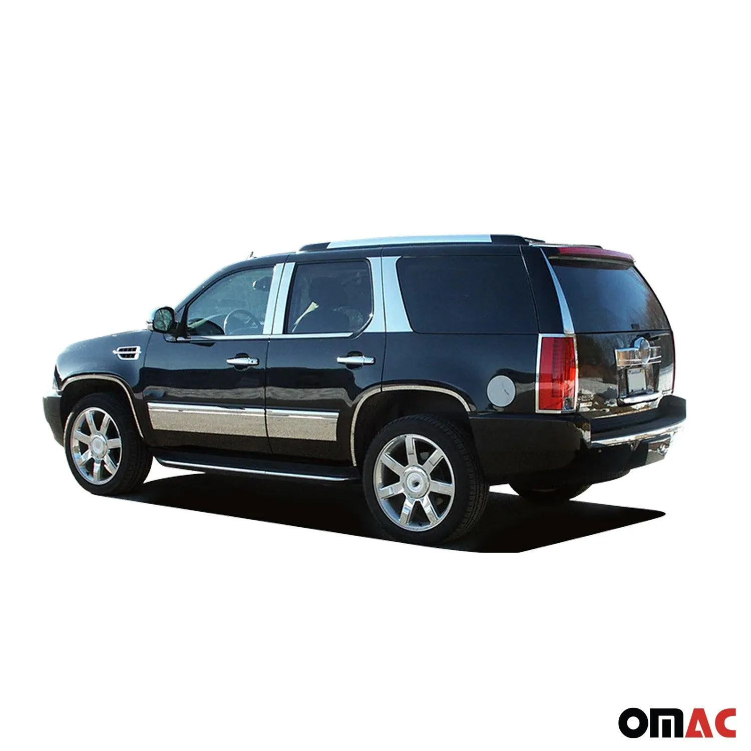 2007-2014 Cadillac Escalade Stainless Steel Pillar Trim 4 Pcs - Image 3