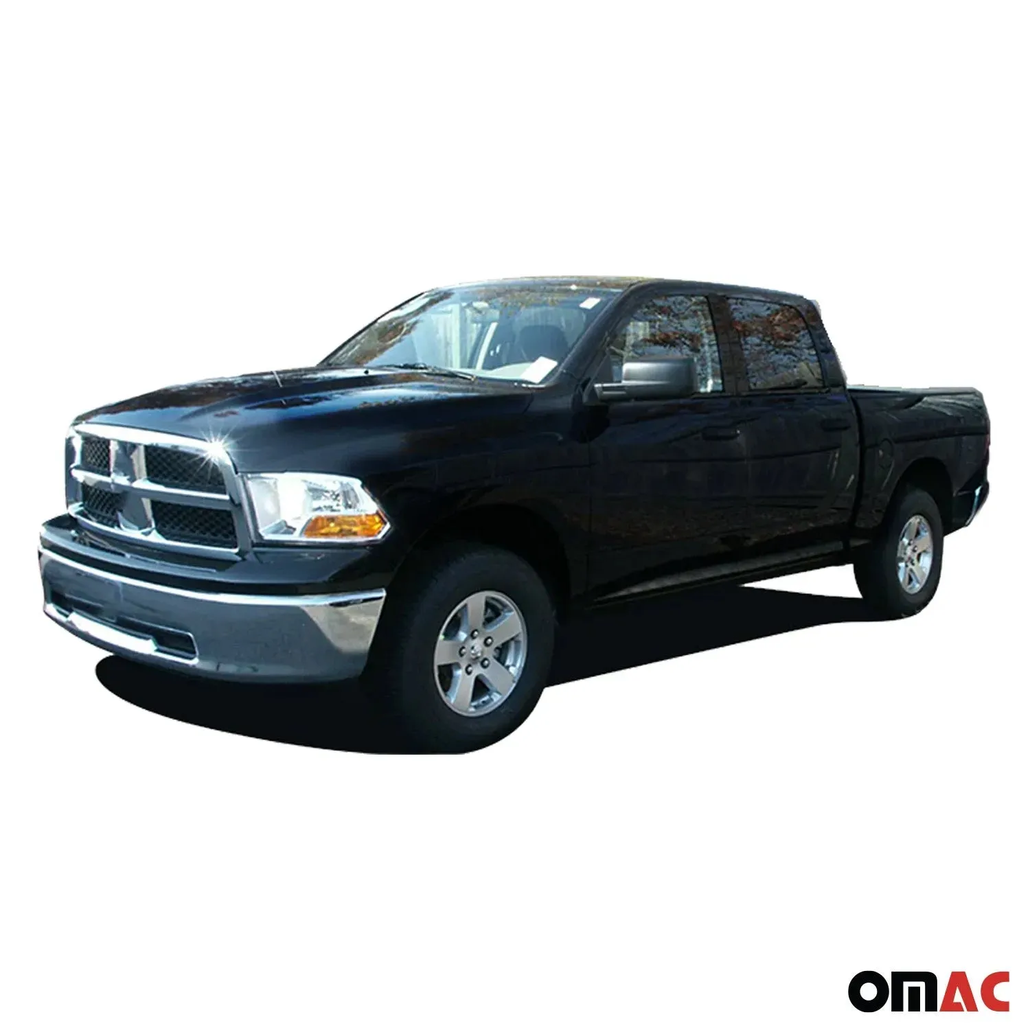 2009-2018 Ram 1500 Crew Cab 4Door Stainless Steel Pillar Trim 4 Pcs - Image 2