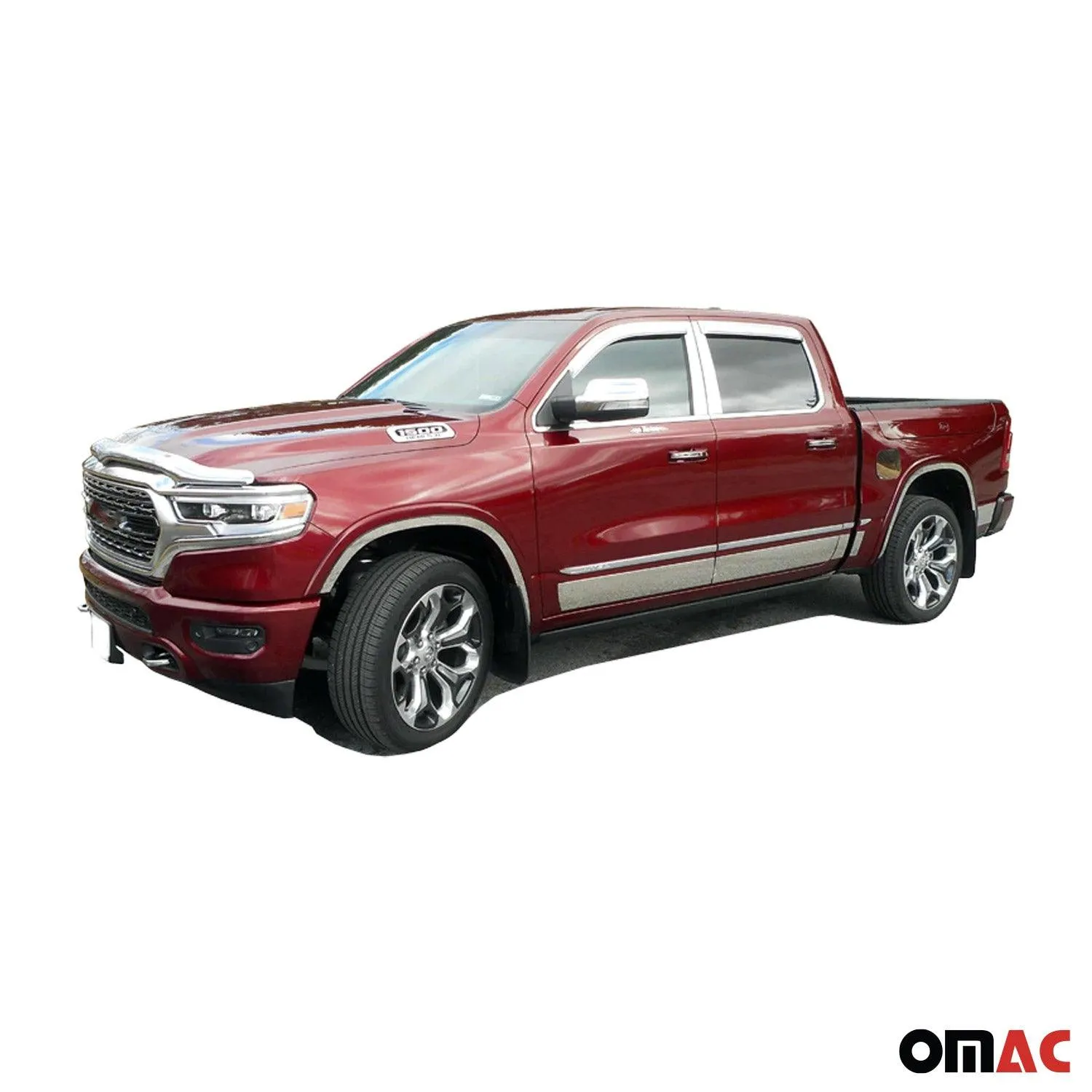 2019-2023 Ram 1500 Stainless Steel Pillar Trim 4 Pcs - Image 2