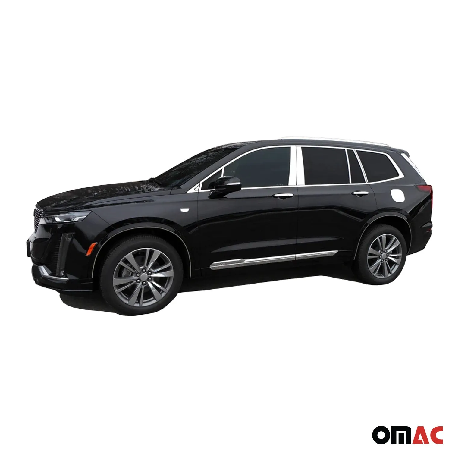 2020-2025 Cadillac XT6 Stainless Steel Pillar Trim 4 Pcs - Image 2