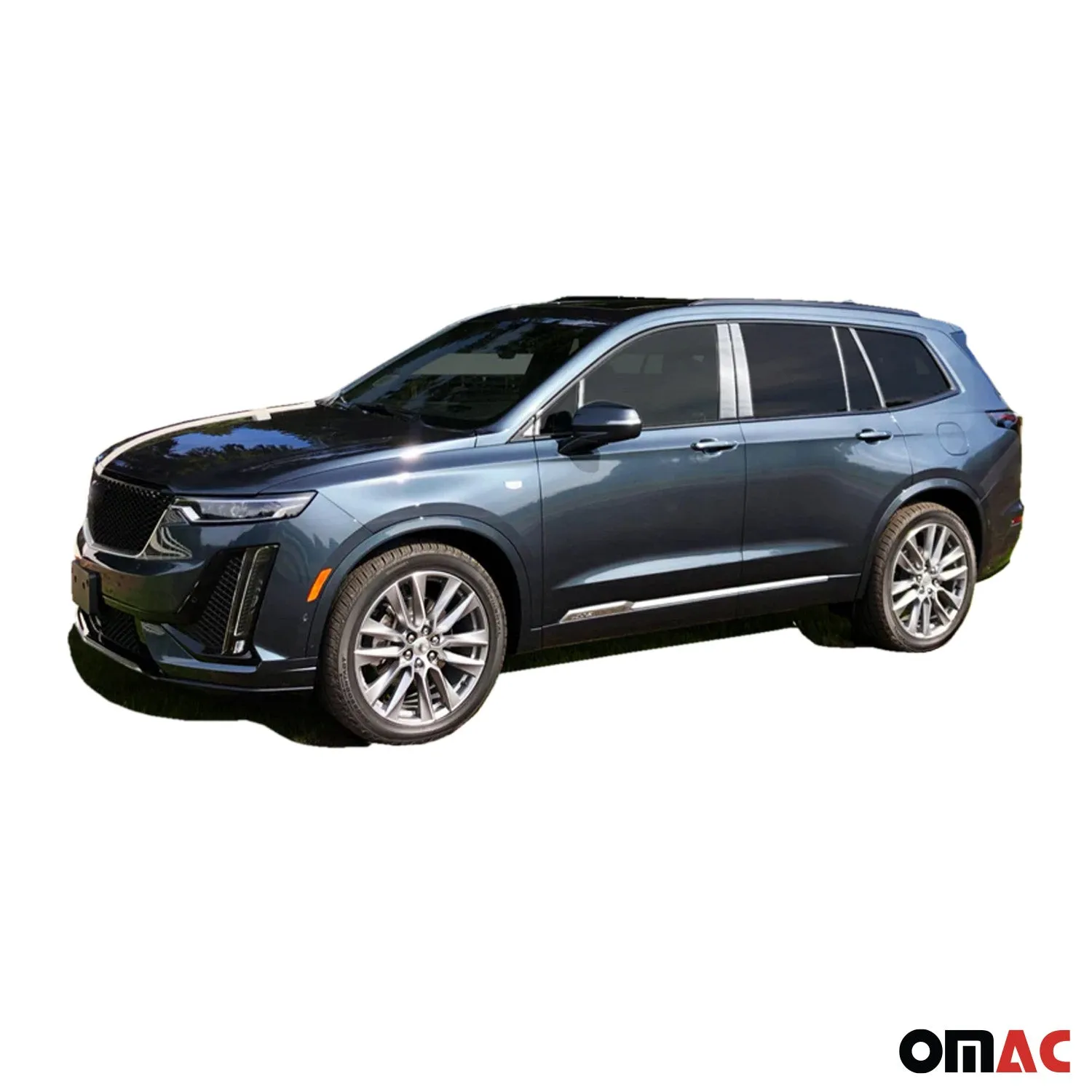 2020-2025 Cadillac XT6 Stainless Steel Pillar Trim 4 Pcs - Image 4