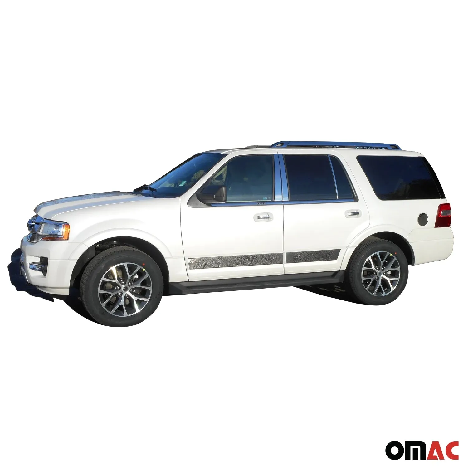 1997-2017 Ford Expedition Stainless Steel Pillar Trim 4 Pcs - Image 2