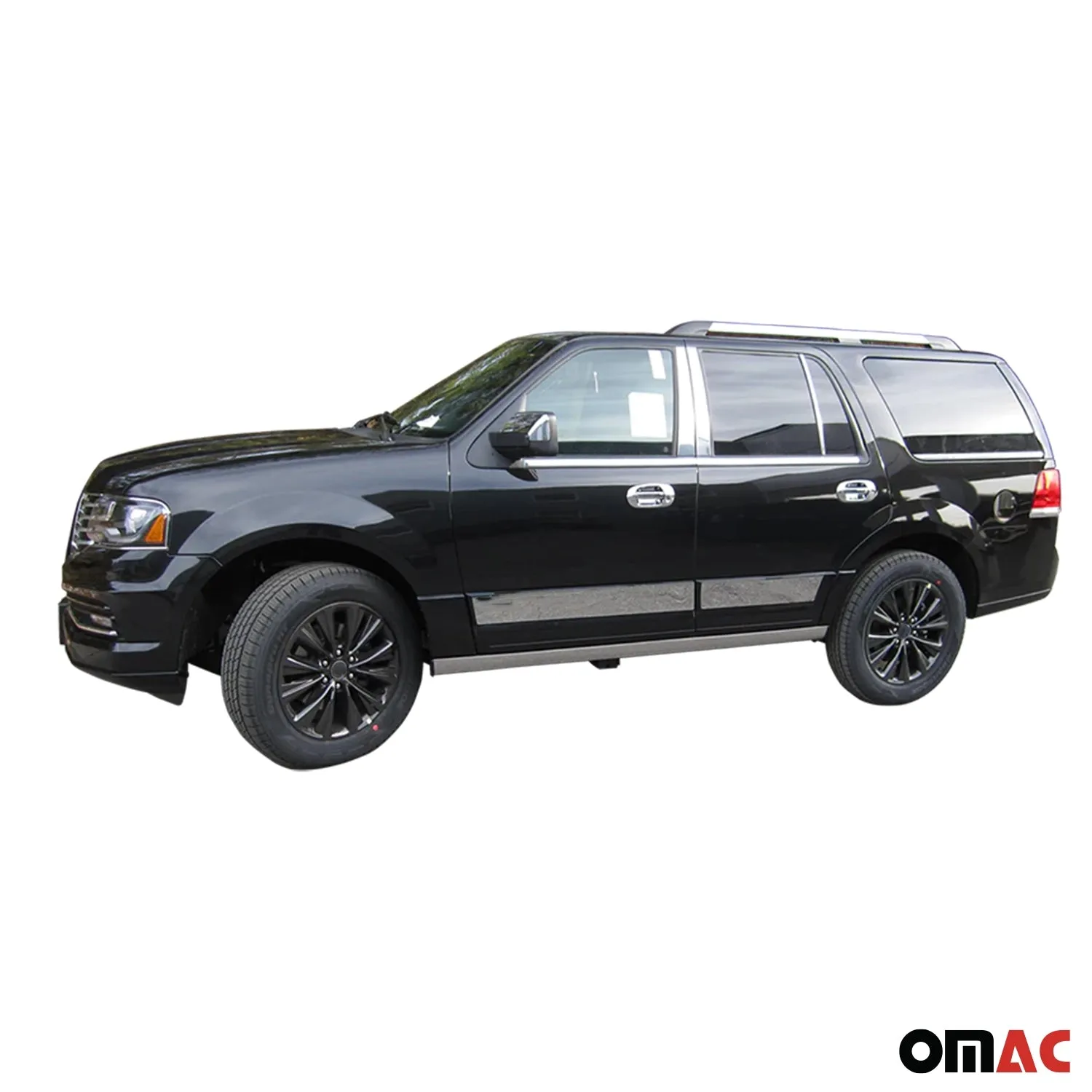 1997-2017 Ford Expedition Stainless Steel Pillar Trim 4 Pcs - Image 4