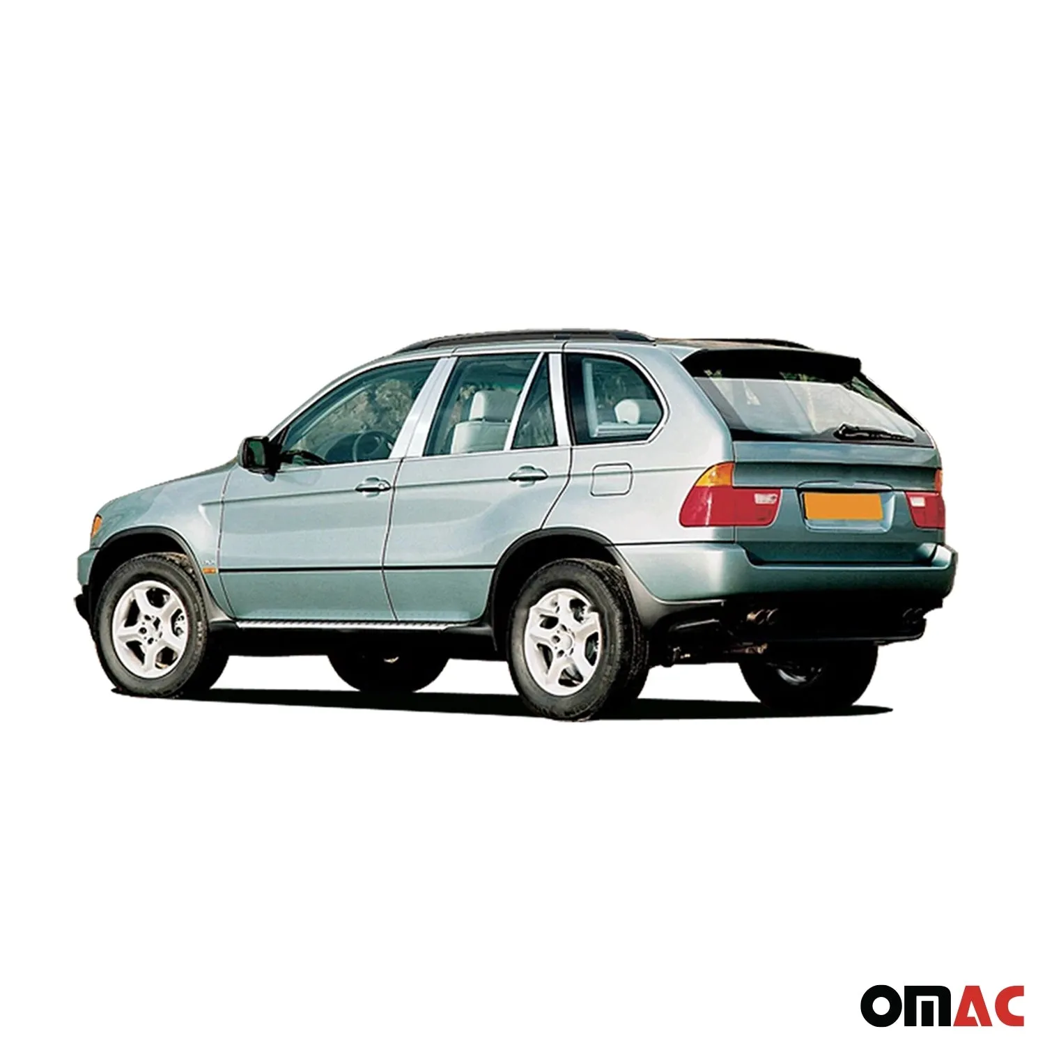 2000-2006 BMW X5 E53 Stainless Steel Pillar Trim 4 Pcs - Image 3