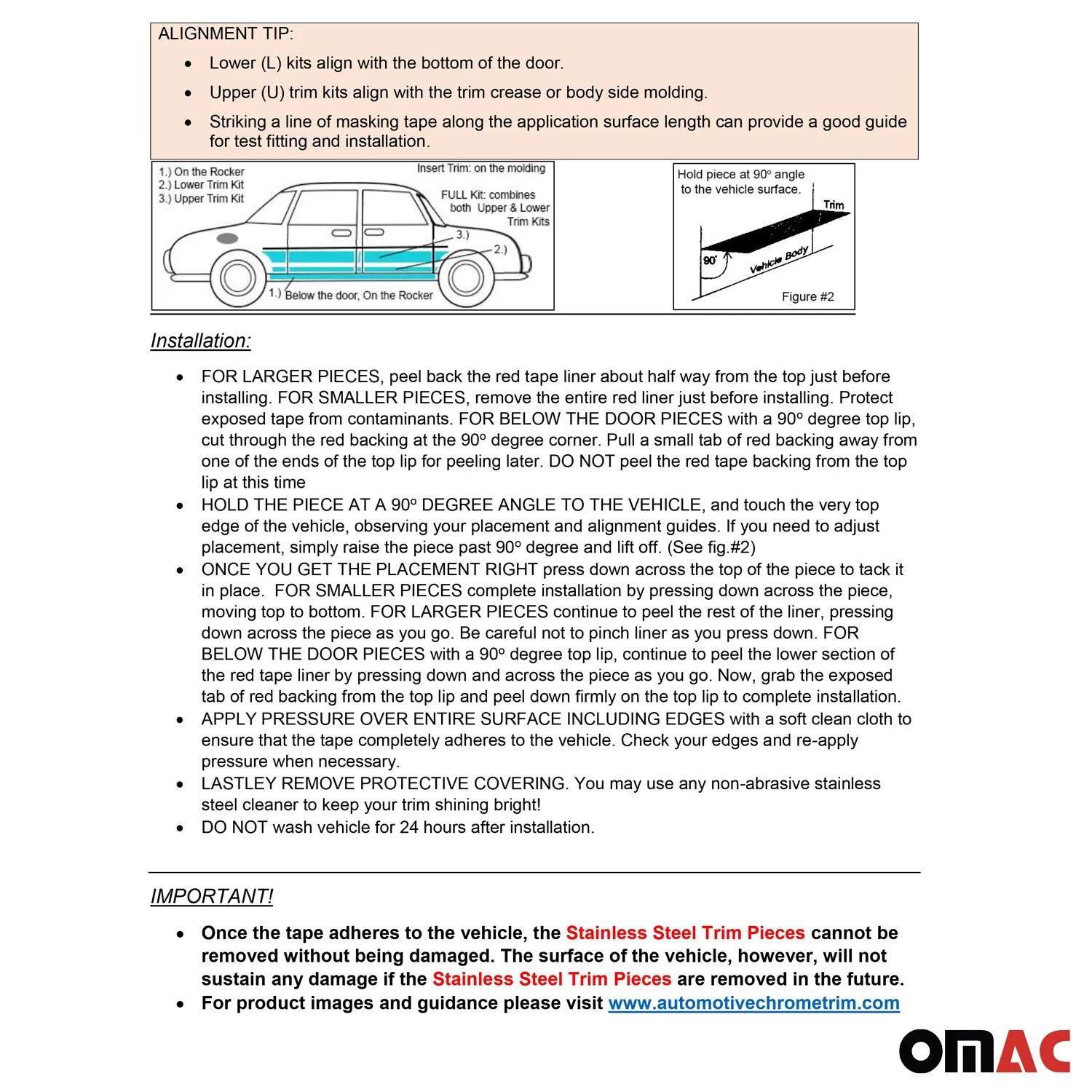 2006-2018 Chevrolet Captiva Sport Stainless Steel Pillar Trim 4 Pcs - Image 4
