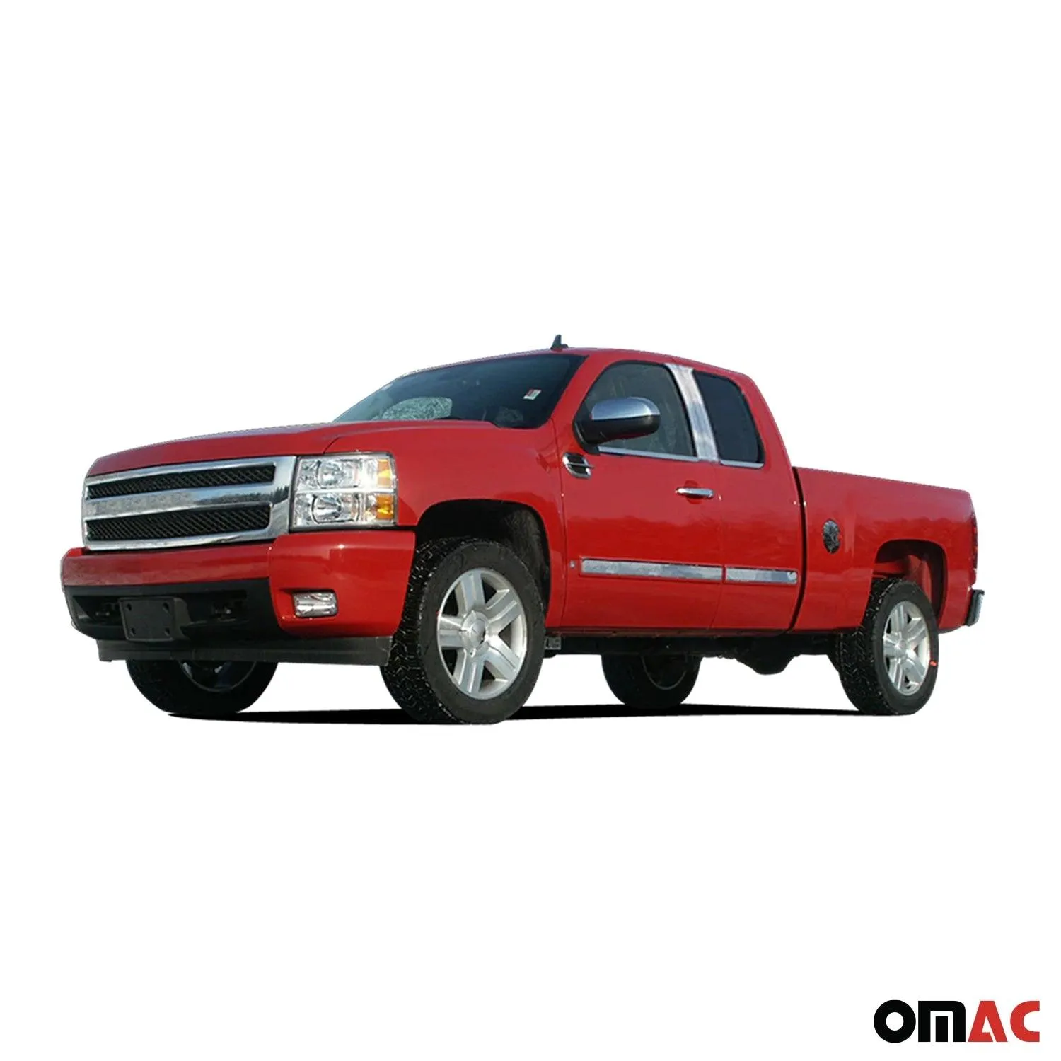 2007-2013 Chevrolet Silverado Stainless Steel Pillar Trim 4 Pcs - Image 2