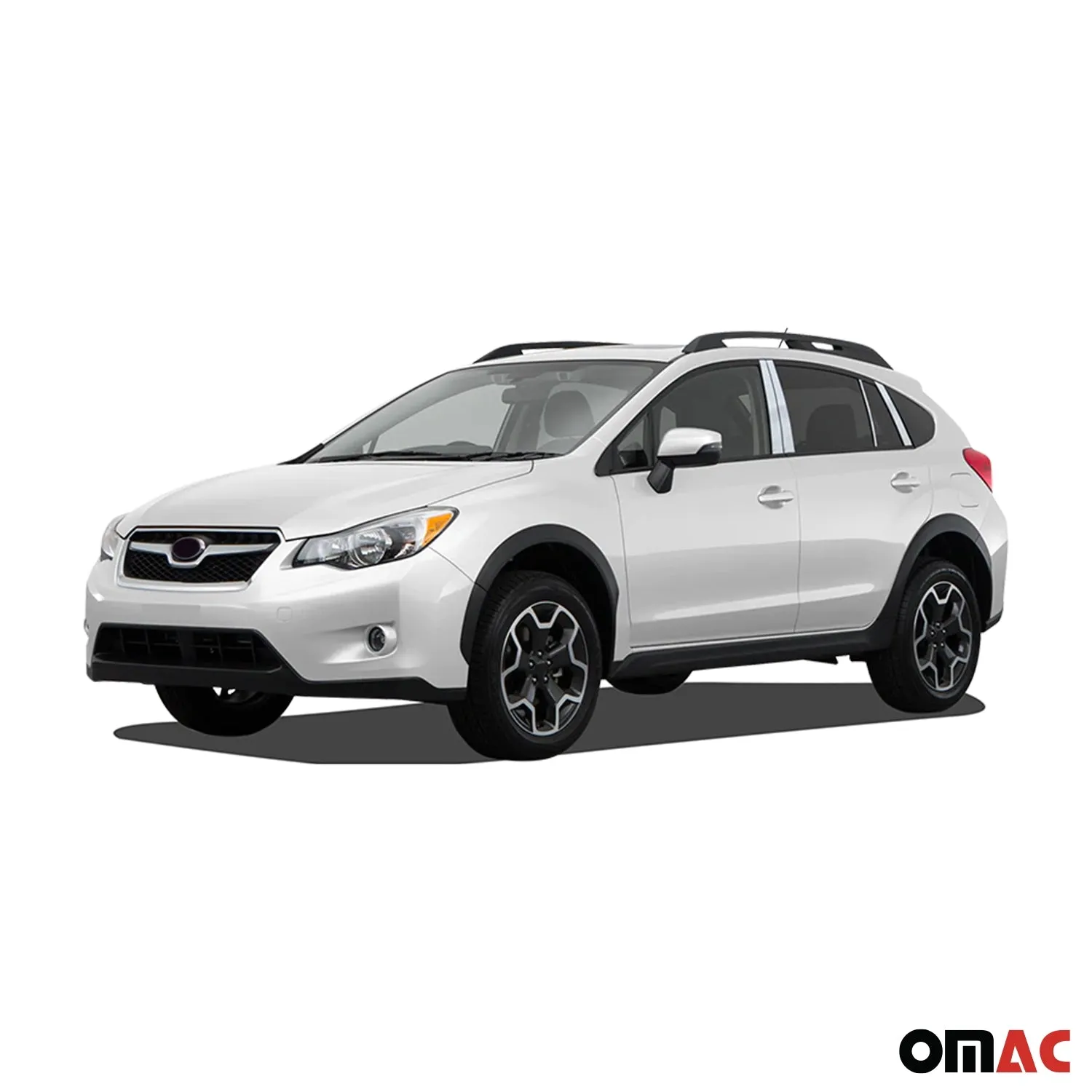 2016-2023 Subaru Crosstrek Stainless Steel Pillar Trim 4 Pcs - Image 2