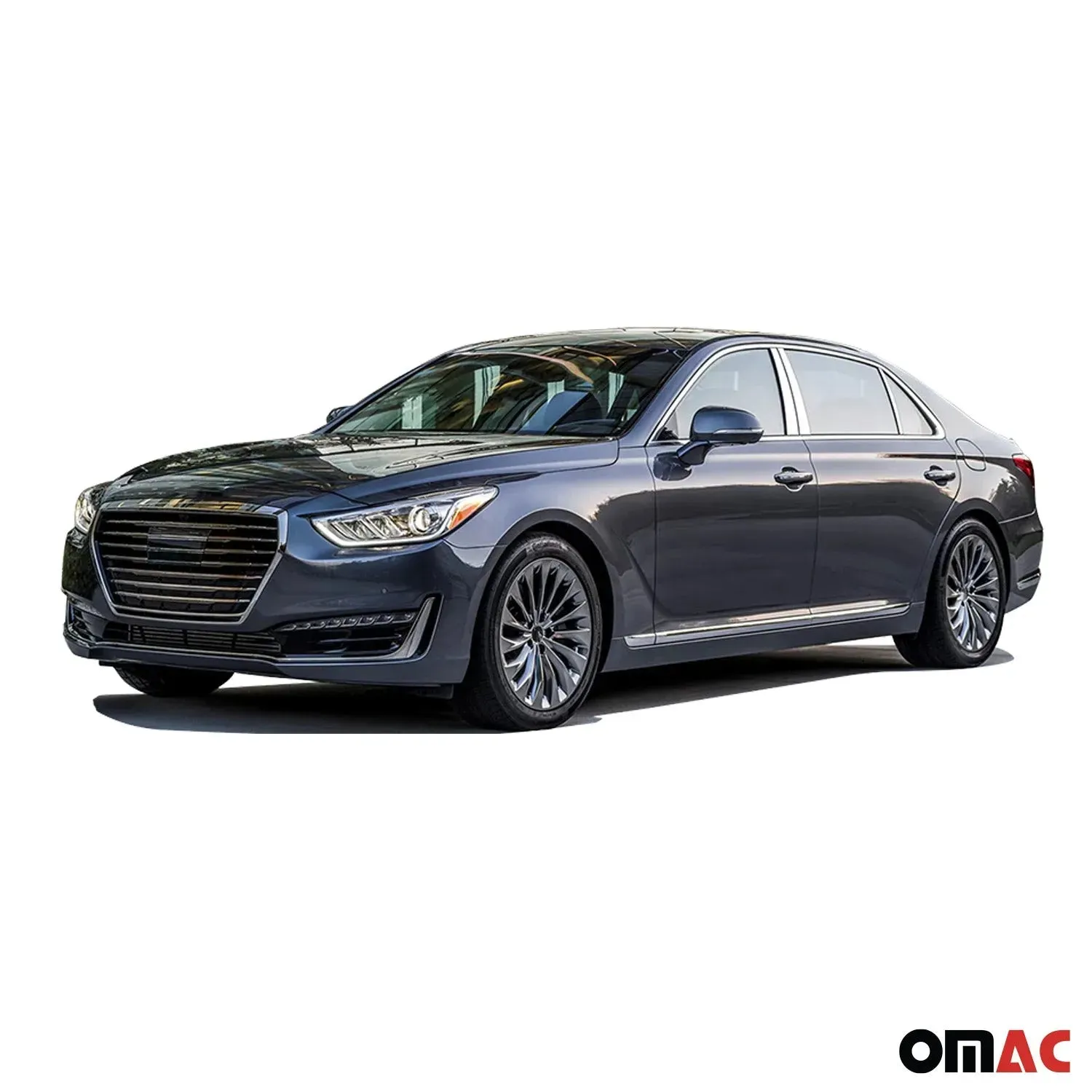 2017-2022 Genesis G90 Stainless Steel Pillar Trim 6 Pcs - Image 2
