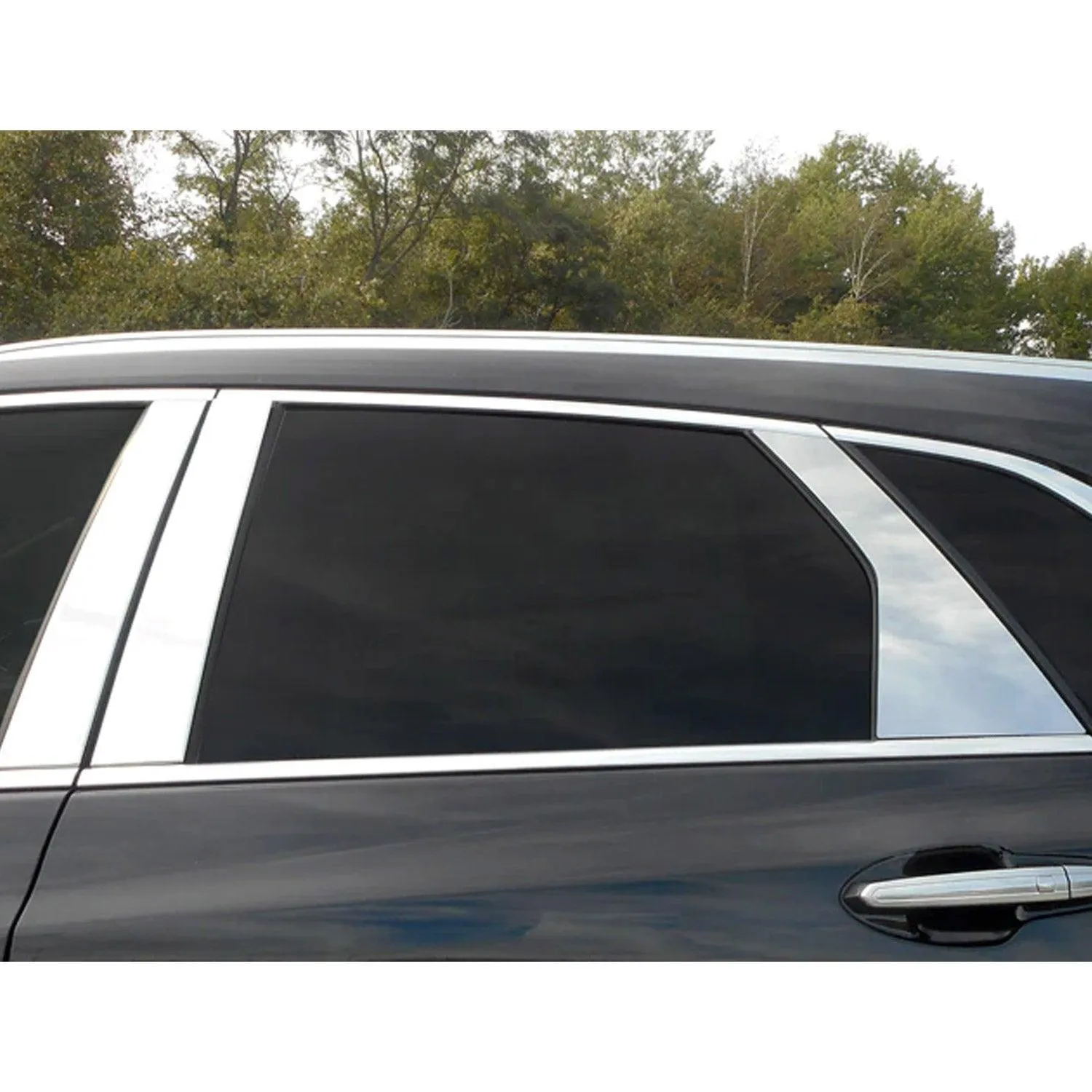 2017-2025 Cadillac XT5 Stainless Steel Pillar Trim 6 Pcs