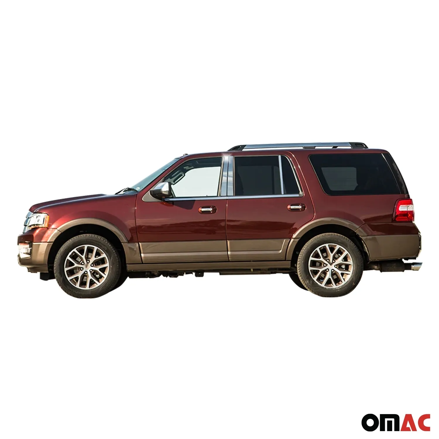 1997-2014 Ford Expedition Stainless Steel Pillar Trim 6 Pcs - Image 3