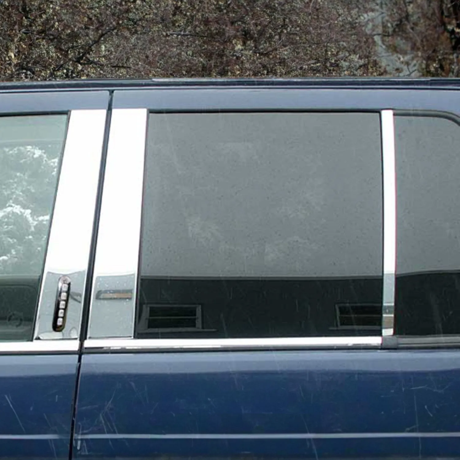 2002-2010 Ford Explorer Stainless Steel Pillar Trim 6Pc Keyless entry