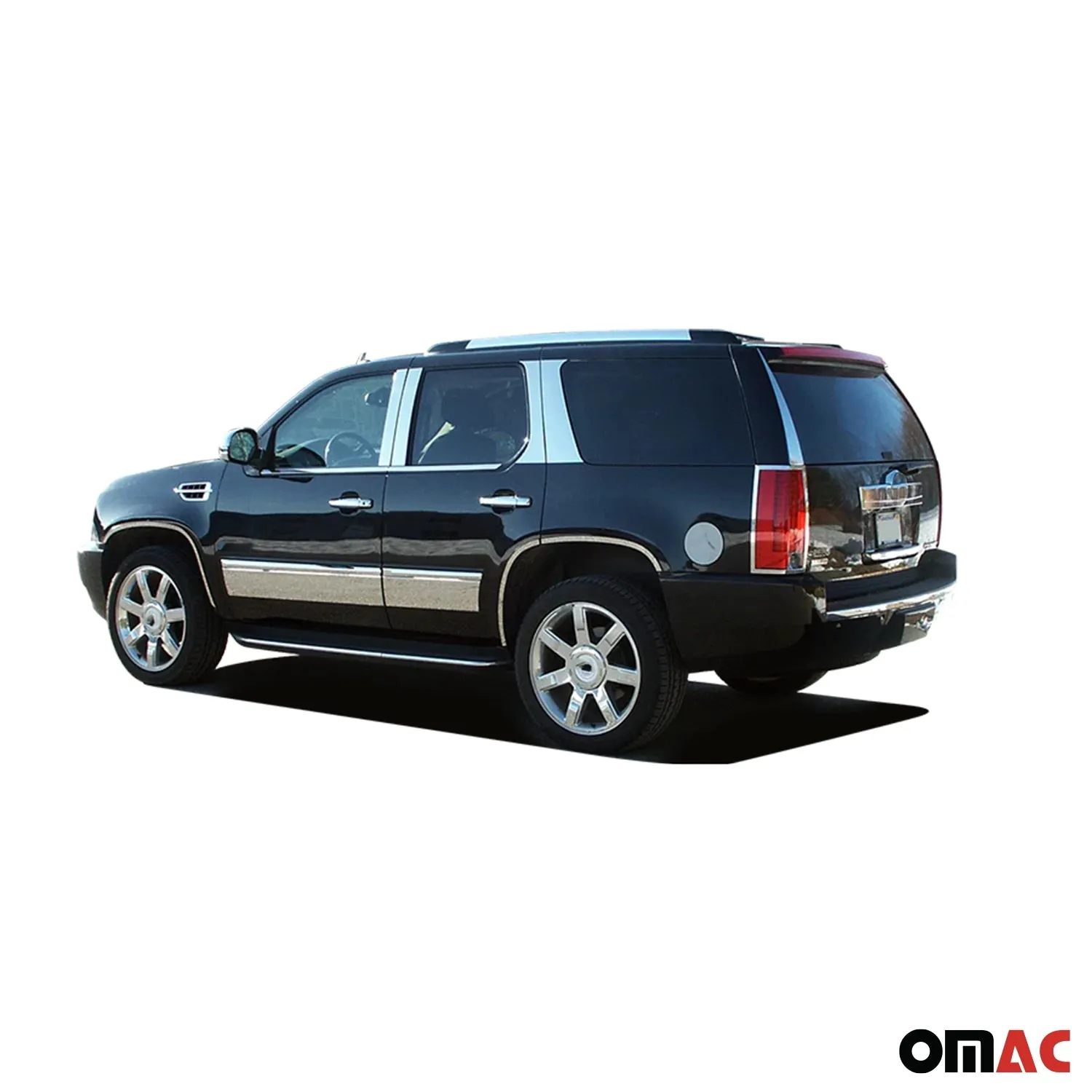 2007-2014 Cadillac Escalade Stainless Steel Pillar Trim 6Pc - Image 3