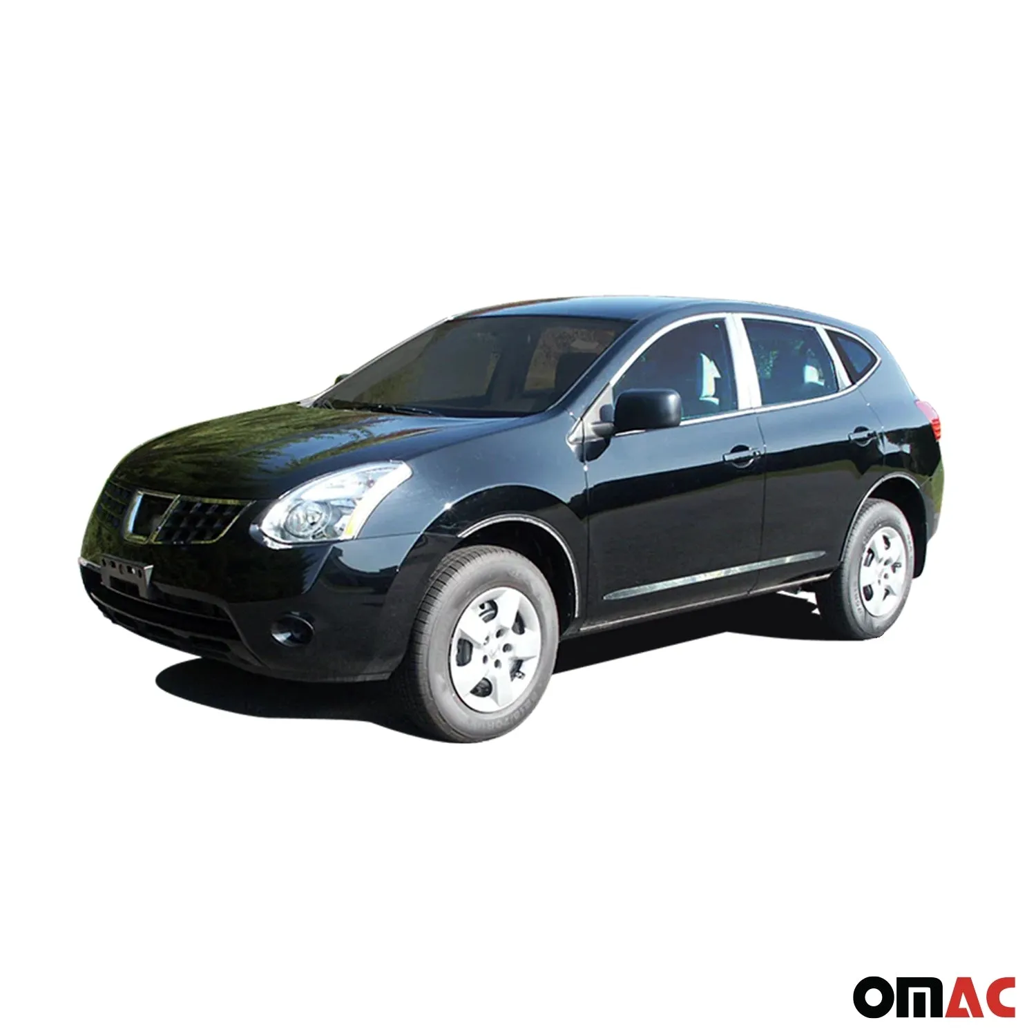 2008-2013 Nissan Rogue Stainless Steel Pillar Trim 6 Pcs - Image 2