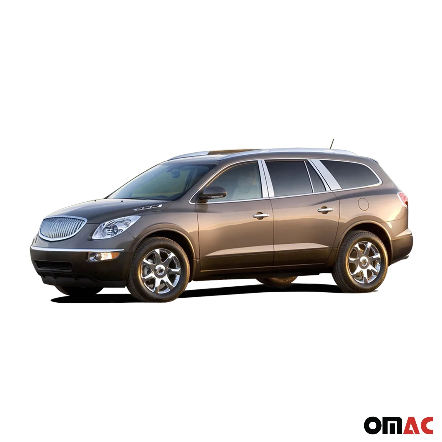 2008-2017 Buick Enclave Stainless Steel Pillar Trim 6 Pcs - Image 2