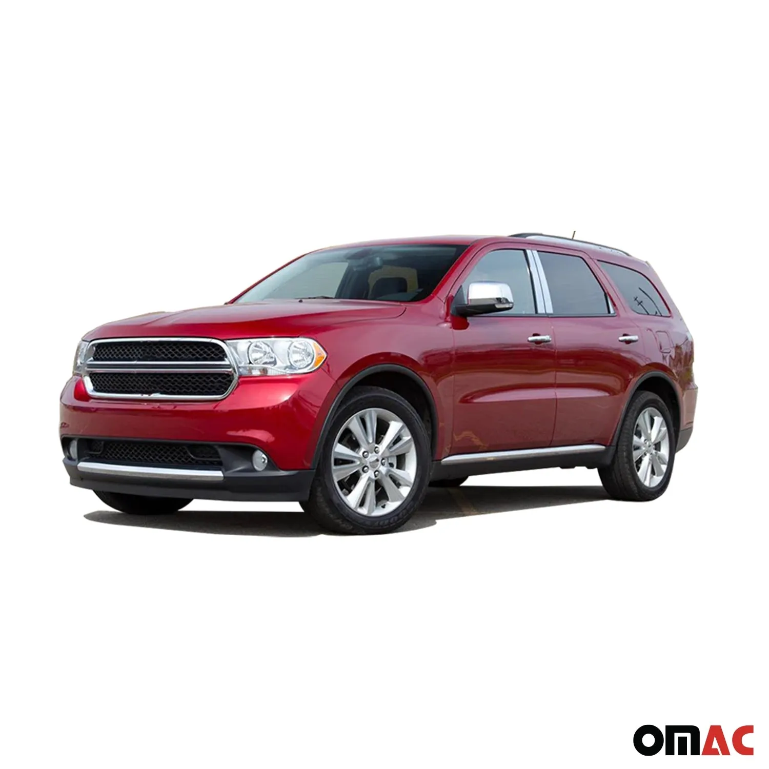 2011-2025 Dodge Durango Stainless Steel Pillar Trim 6 Pcs - Image 2
