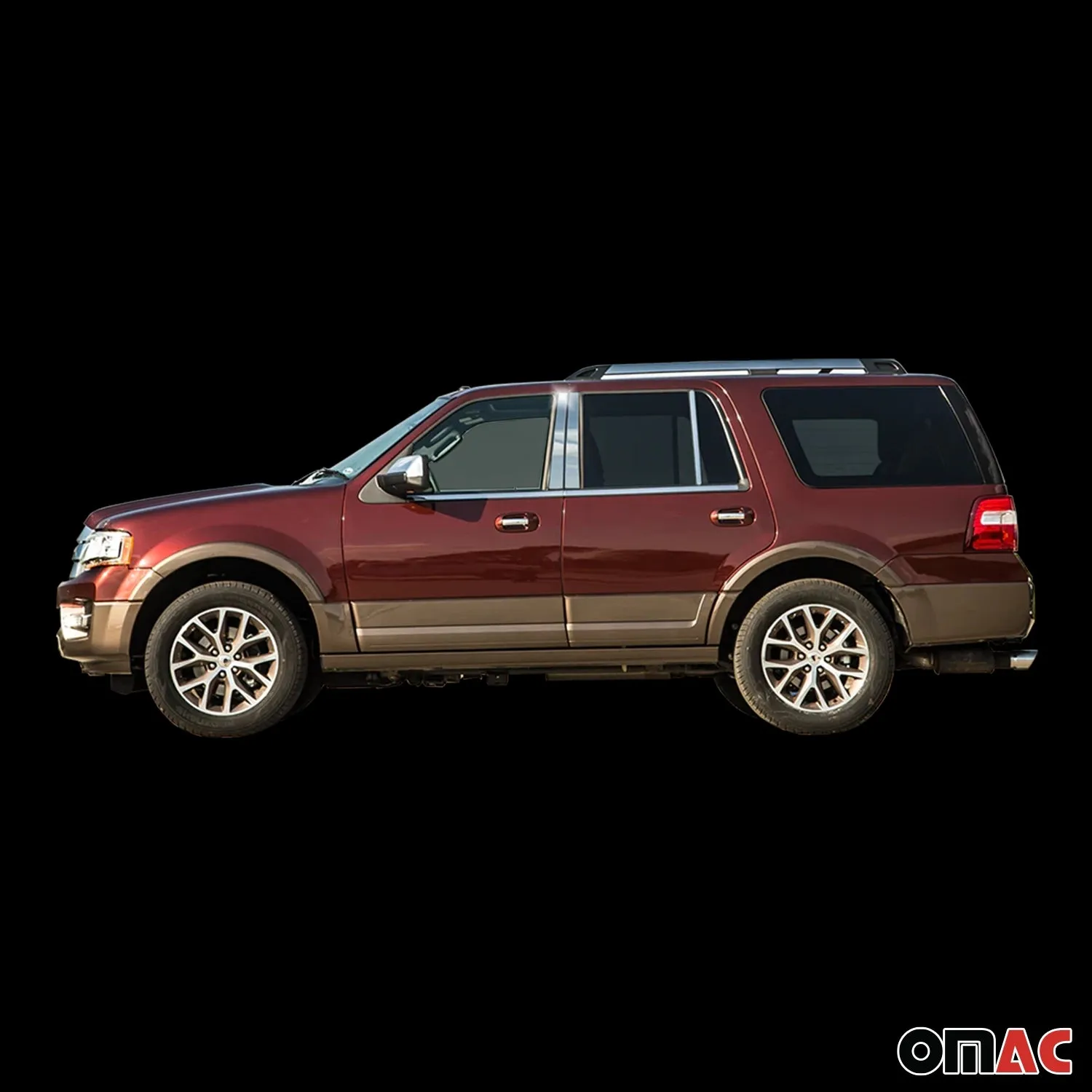 2015-2017 Lincoln Navigator Stainless Steel Pillar Trim 6 Pcs - Image 3
