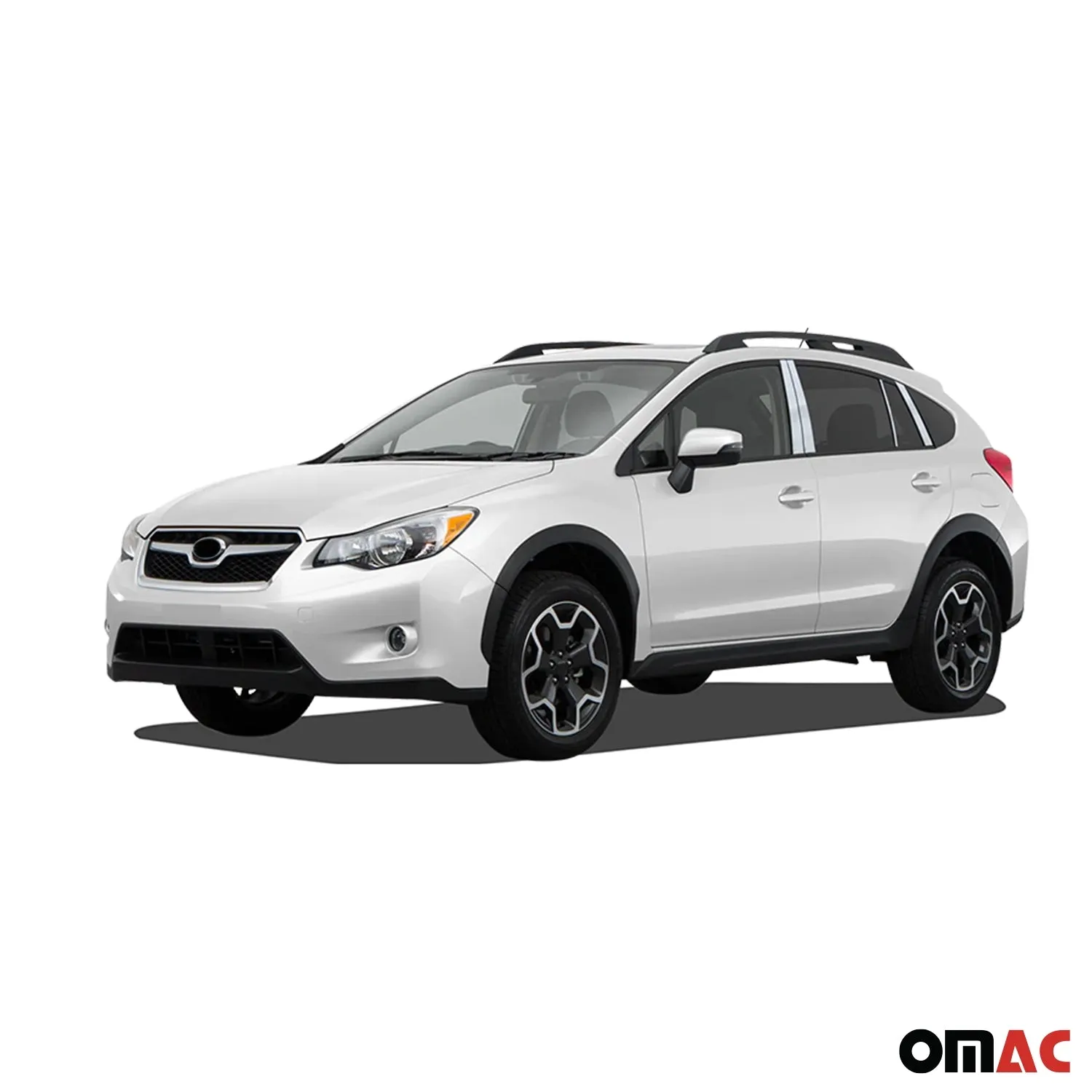 2016-2023 Subaru Crosstrek Stainless Steel Pillar Trim 6 Pcs - Image 2