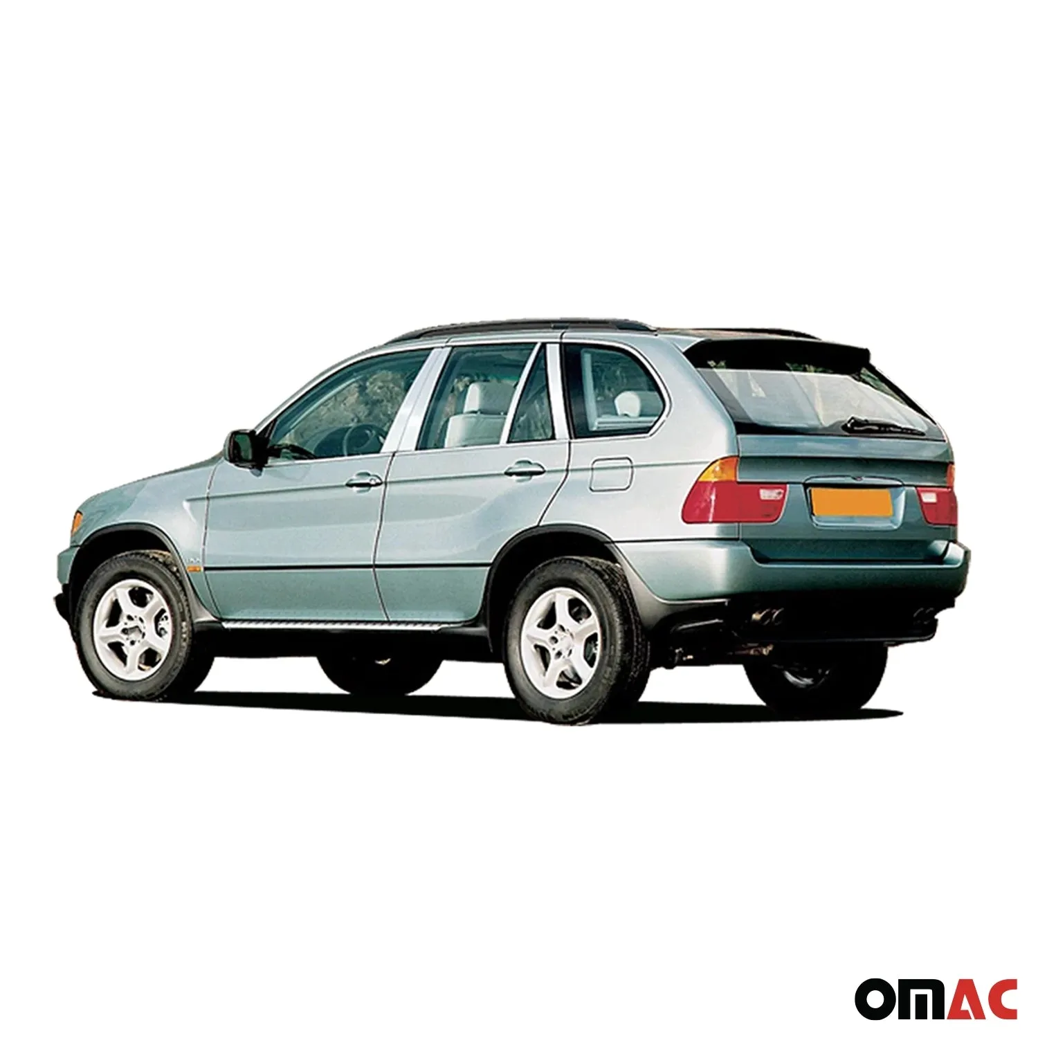 2000-2006 BMW X5 E53 Stainless Steel Pillar Trim 8 Pcs - Image 3