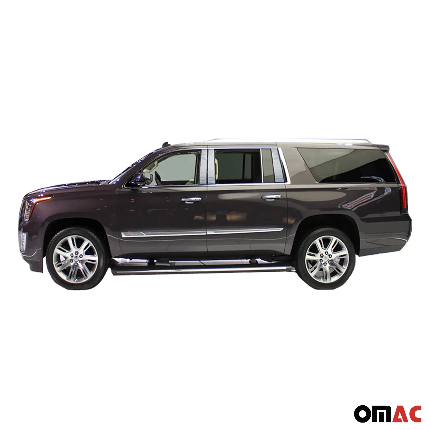 2015-2020 Cadillac Escalade Stainless Steel Pillar Trim 8Pc - Image 2