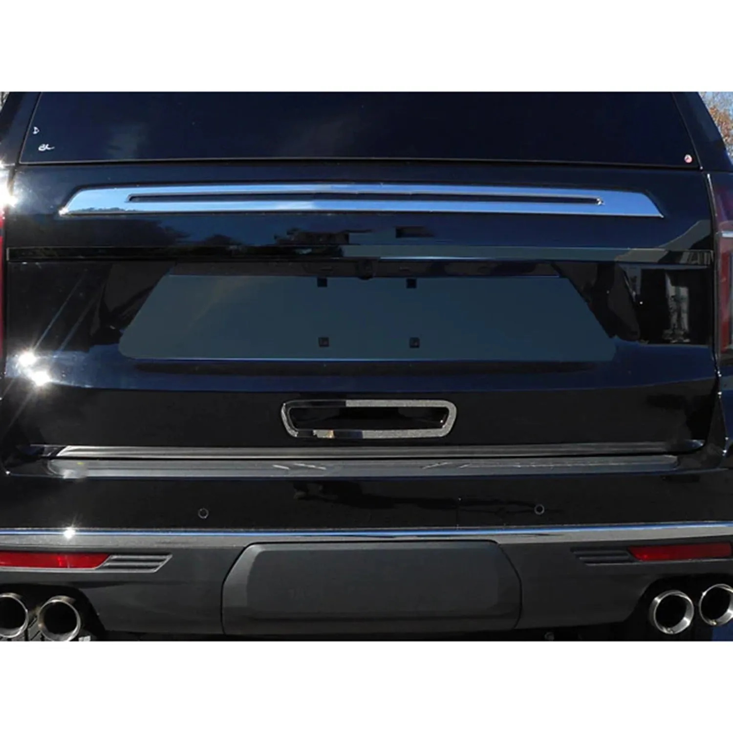 2021-2025 Chevrolet Tahoe Rear Deck Accent 1Pc Stainless Steel Silver