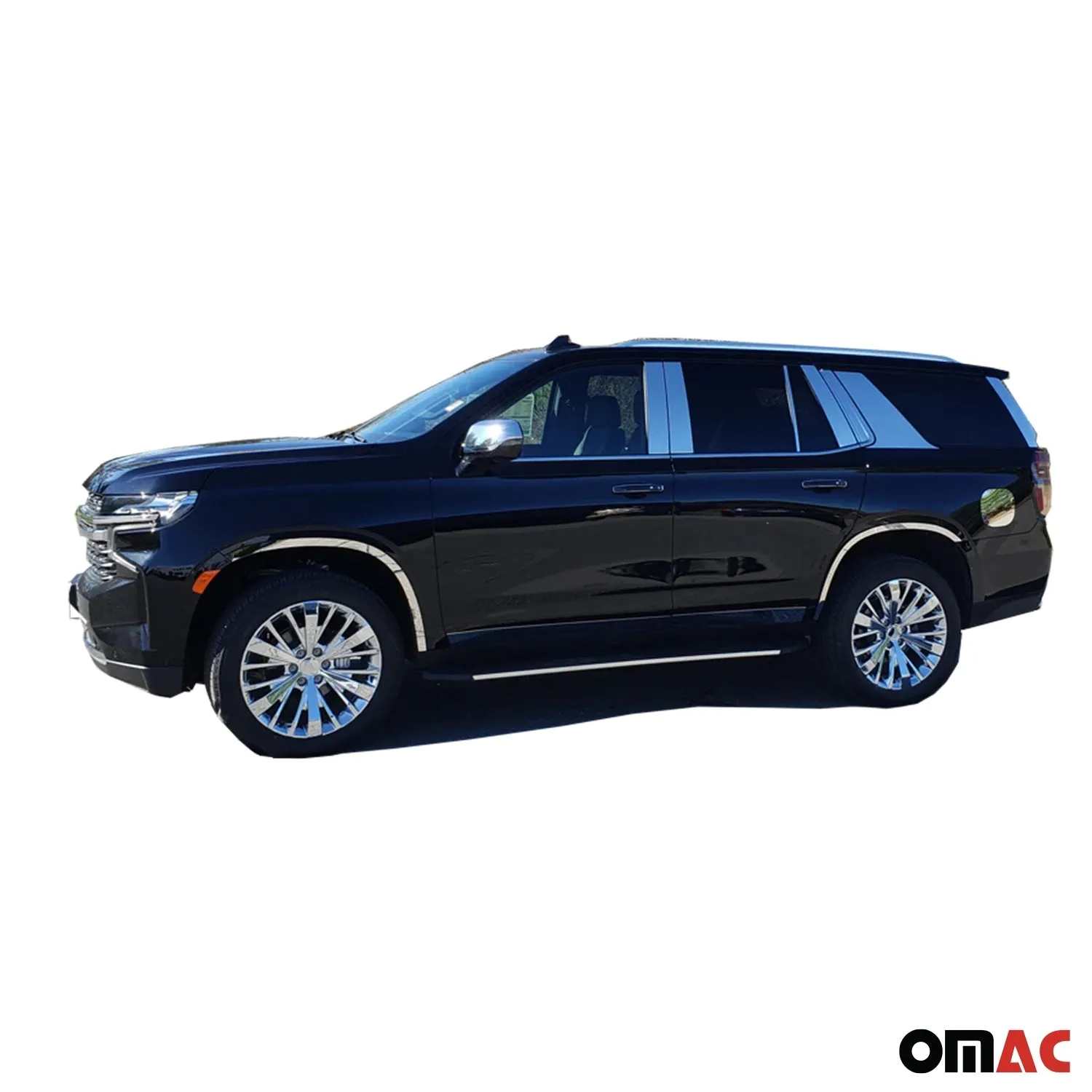 2021-2025 Chevrolet Tahoe Rear Deck Accent 1Pc Stainless Steel Silver - Image 2