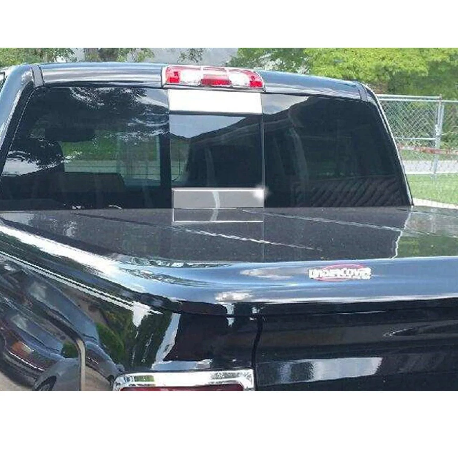 2019-2026 Chevrolet Silverado Stainless Sliding Rear Window Trim Accents 2Pcs