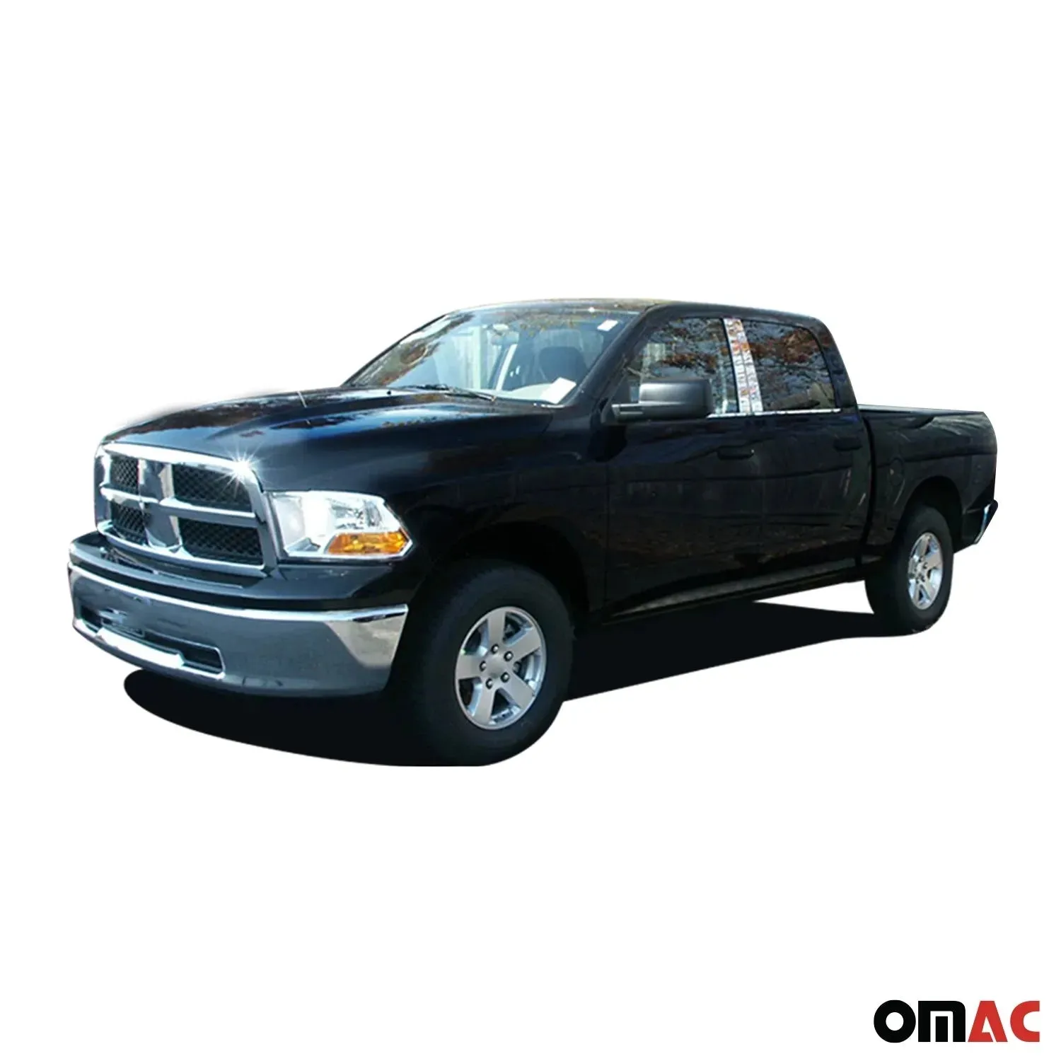 2009-2018 Ram 1500 1500 Classic 2500 3500 Stainless Steel Rear Window Set 2 Pcs - Image 3