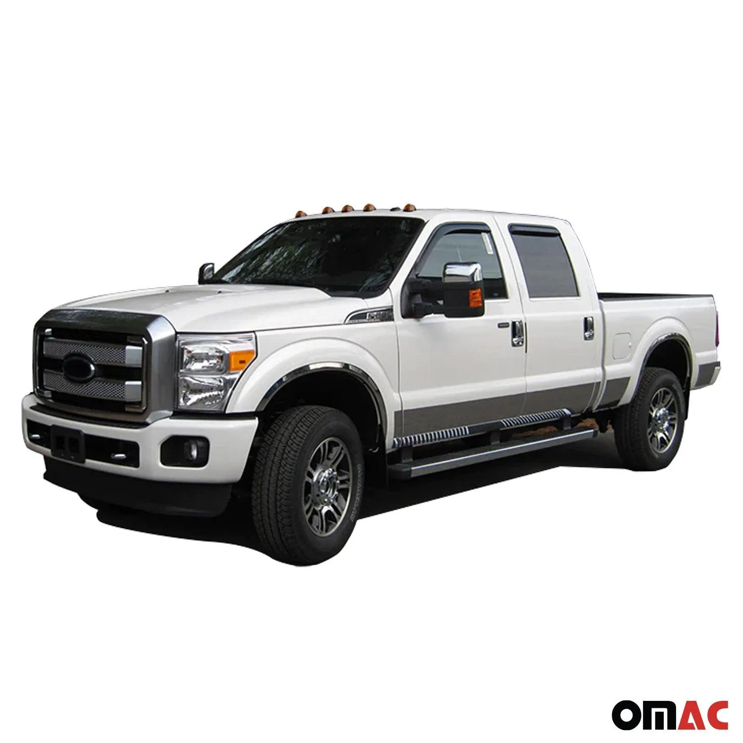 1999-2016 Ford Super Duty Stainless Steel Window Sill Trim 4 Pcs - Image 2