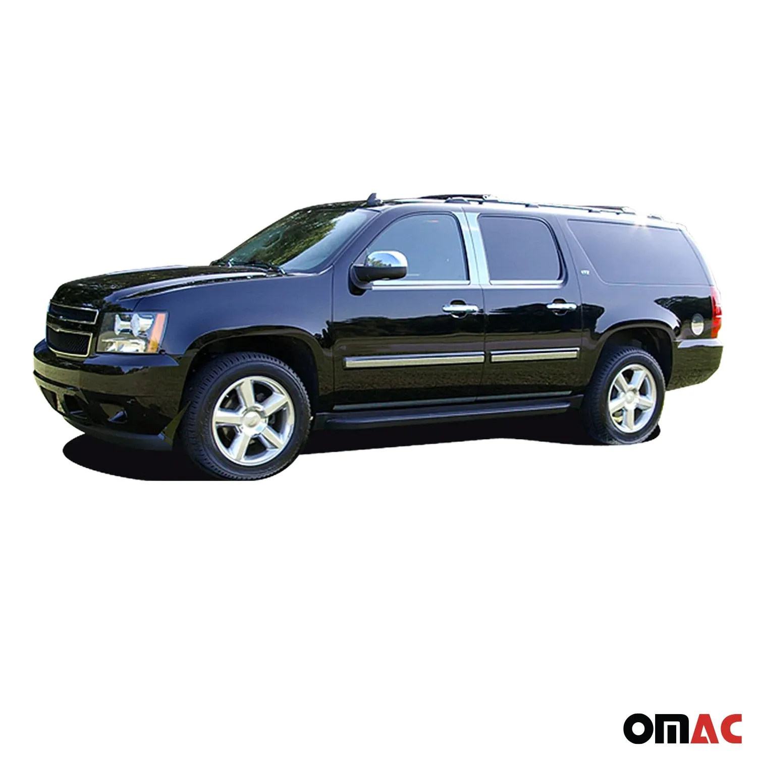 2007-2014 Chevrolet Suburban Stainless Steel Window Sill Trim 4 Pcs - Image 2