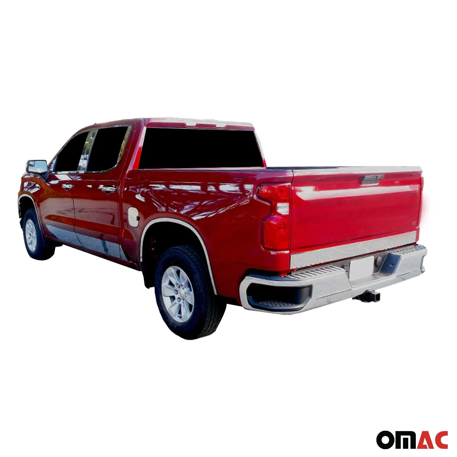 2019-2025 Chevrolet Silverado Crew Cab 4Door Stainless Steel Window Sill Trim 6Pcs - Image 3