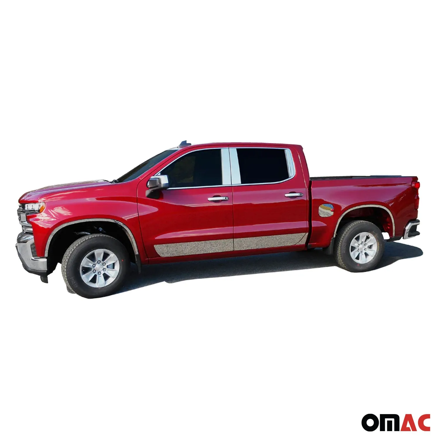 2019-2025 Chevrolet Silverado Stainless Steel Window Trim 22 Pcs - Image 2