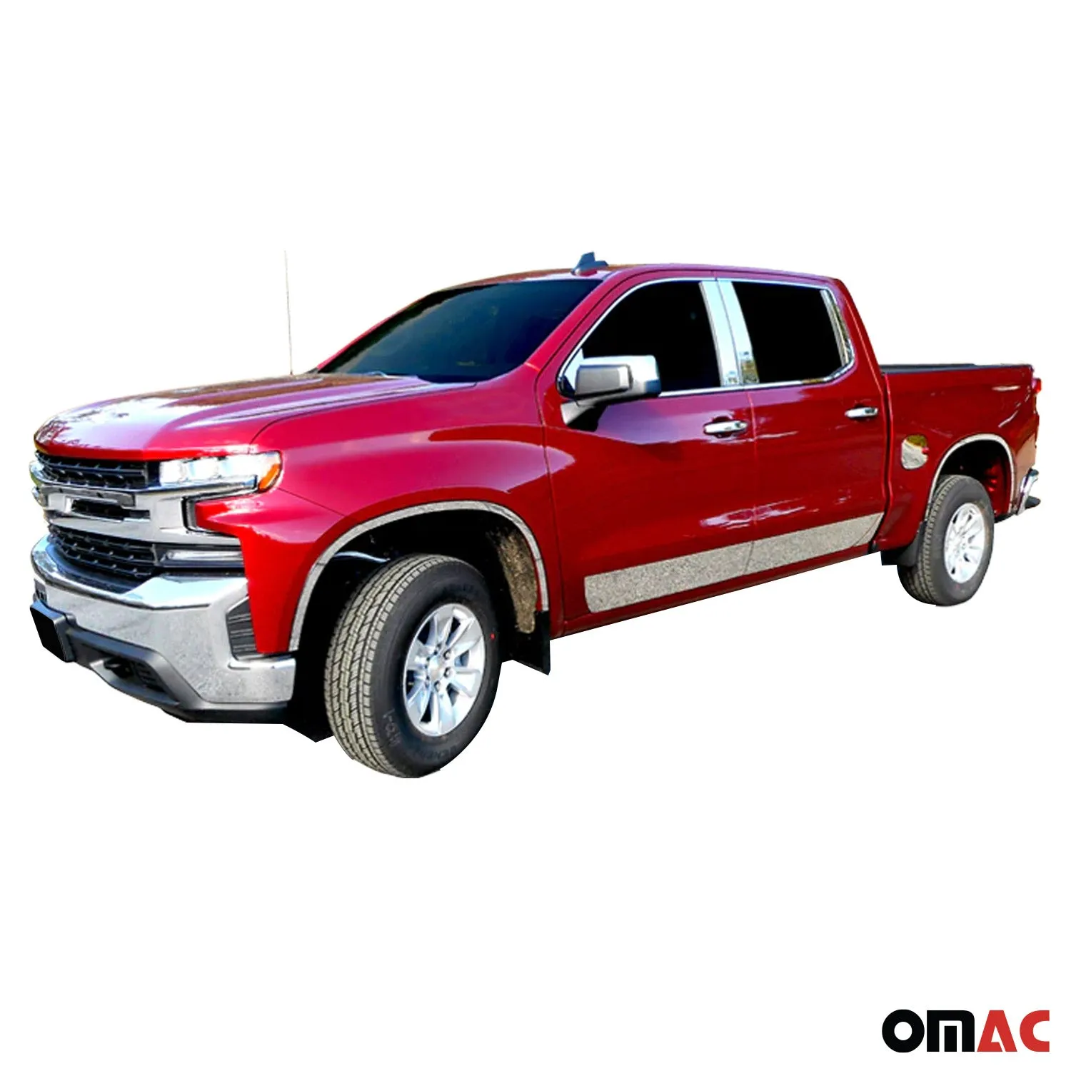 2019-2025 Chevrolet Silverado Stainless Steel Window Trim 22 Pcs - Image 4