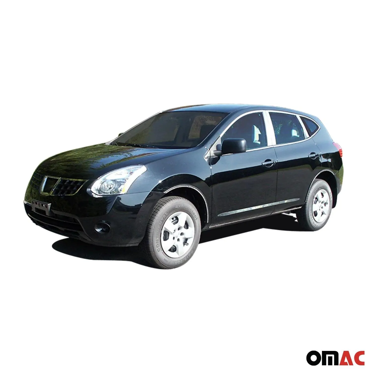 2008-2013 Nissan Rogue Stainless Steel Window Trim 4Pc - Image 2