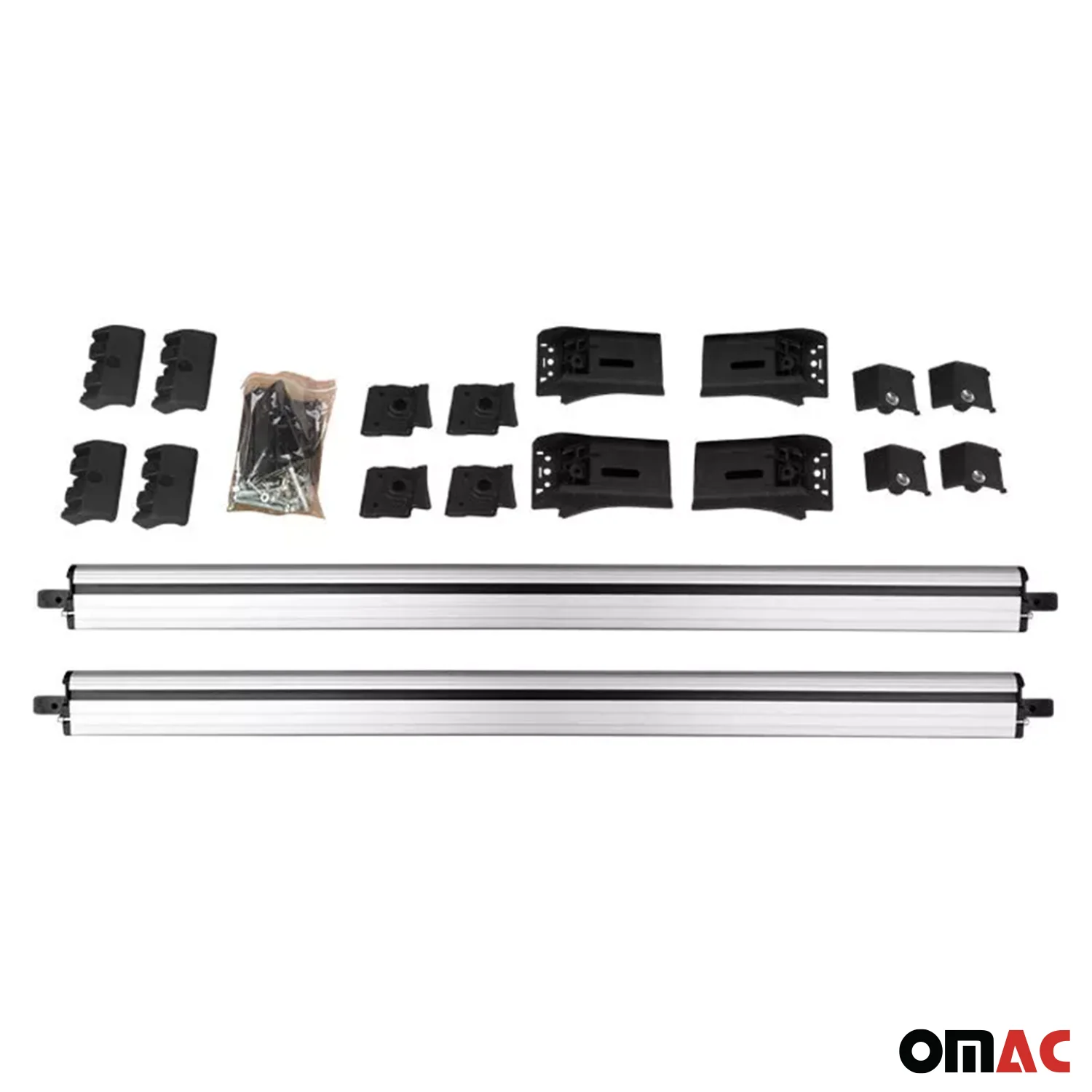 2013-2023 Subaru XV Crosstrek Roof Rack Cross Bars Silver - Image 4