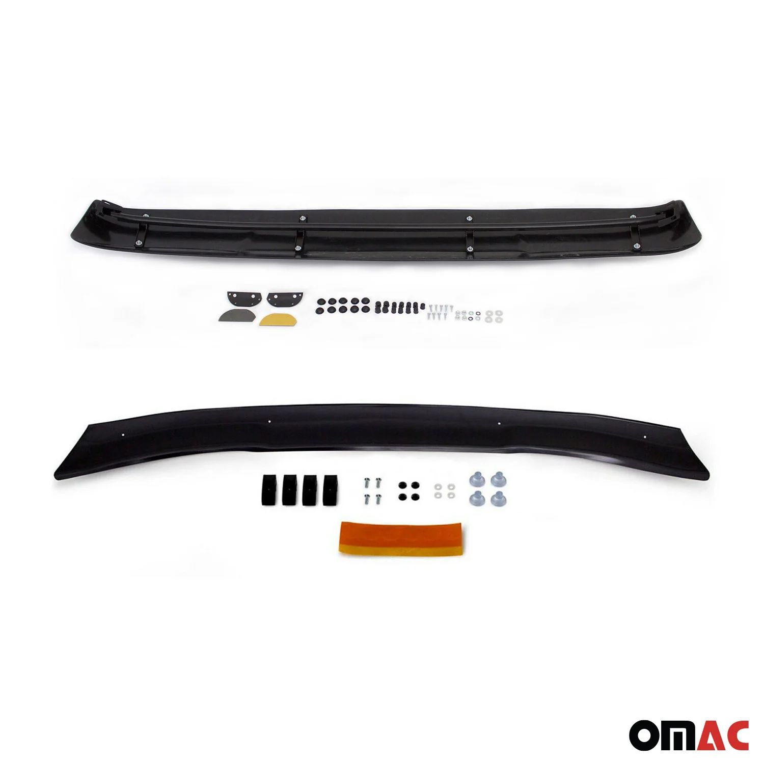 2014-2018 Mercedes Sprinter W906 Sun Visor & Bug Shield Hood Deflector Kit 2Pcs Smoke - Image 8
