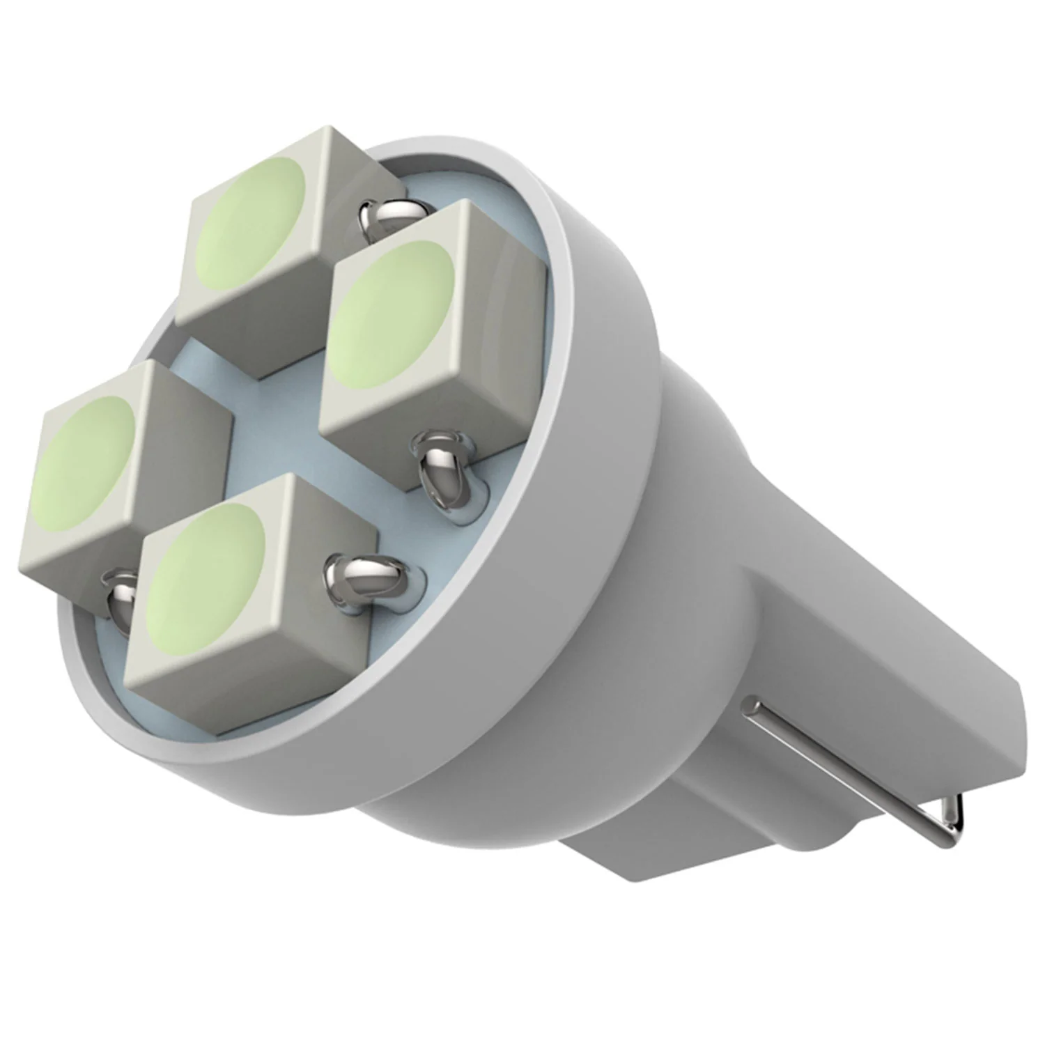 T10 4 SMD Wedge LED Bulb - 2PC White - Image 5