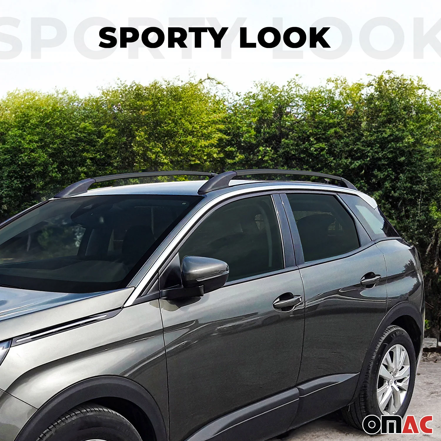 2017-2022 Nissan Rogue Sport Roof Rack Rails Side Rails Black - Image 2