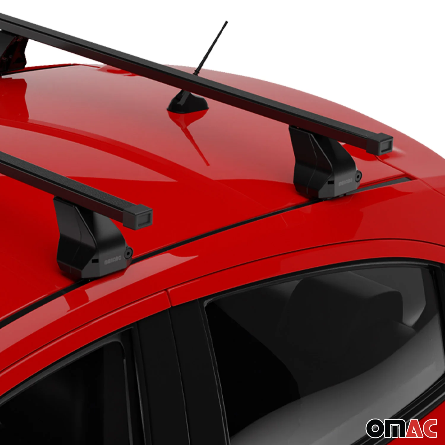 Top Roof Racks Cross Bars fits BMW 4 Series G22 Coupé 2021-26 Black Steel 2x - Image 6