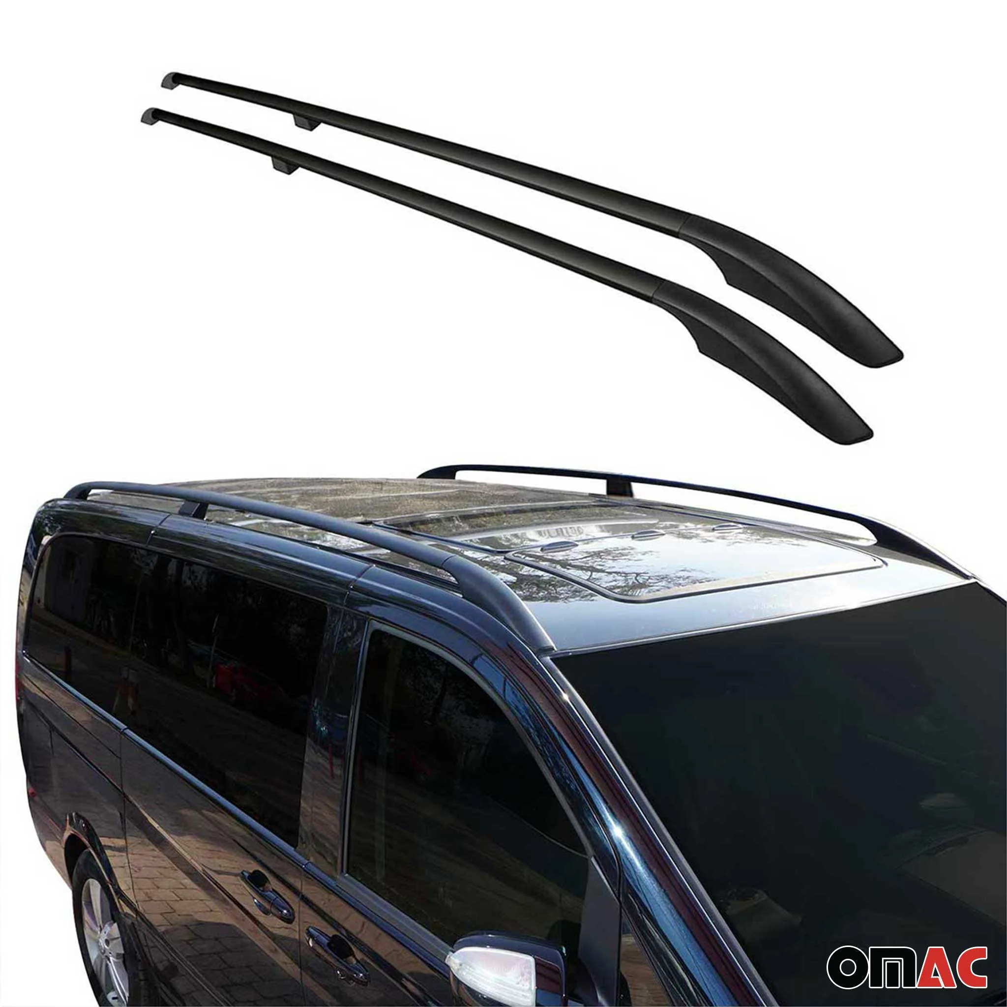 2013-2017 Subaru Crosstrek Roof Rack Rails Side Rails Black - Image 2