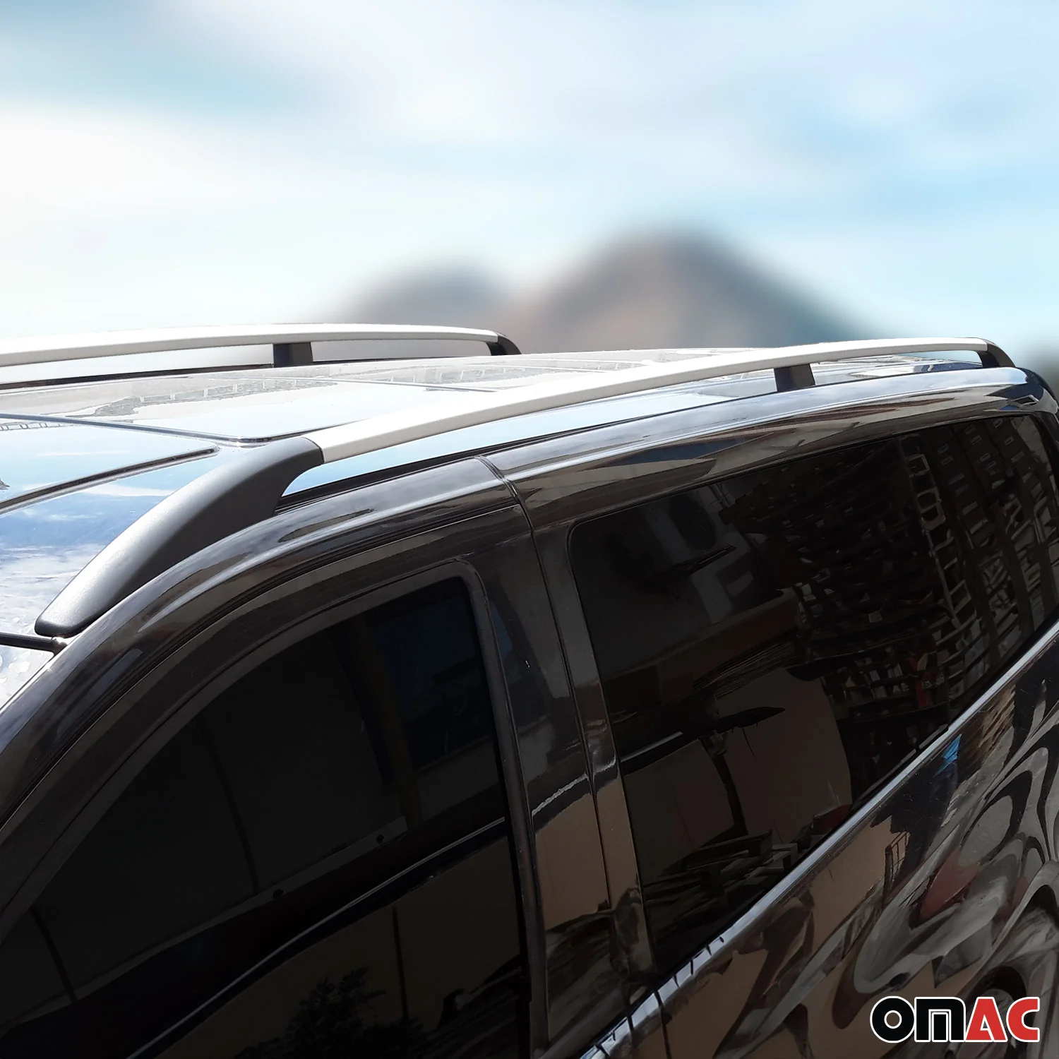 2003-2010 Porsche Cayenne Roof Rack Rails Side Rails Silver - Image 3
