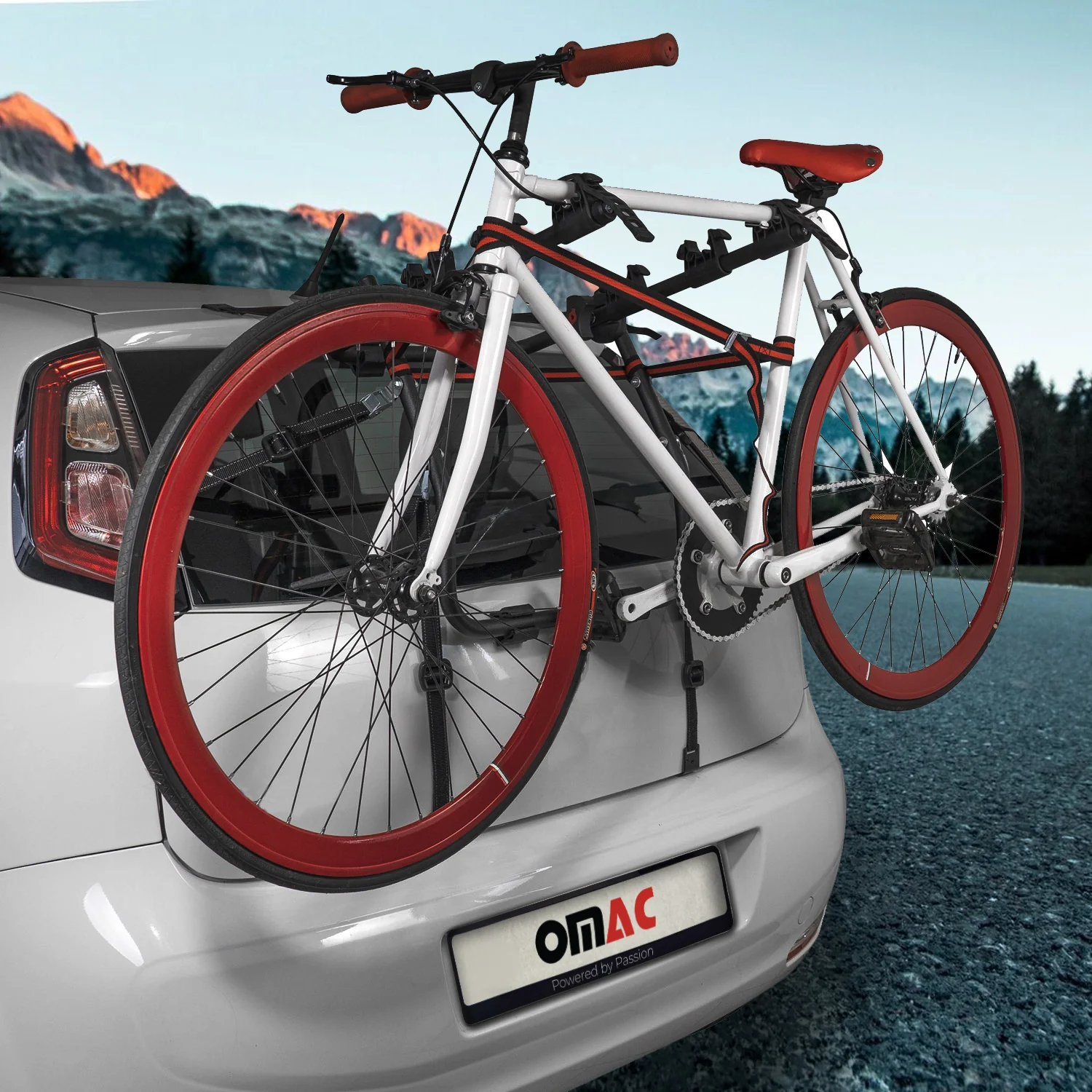 Rear Trunk Mount 3 Bike Rack Foldable Steel Carrier Hatchback Sedan SUV - Image 4