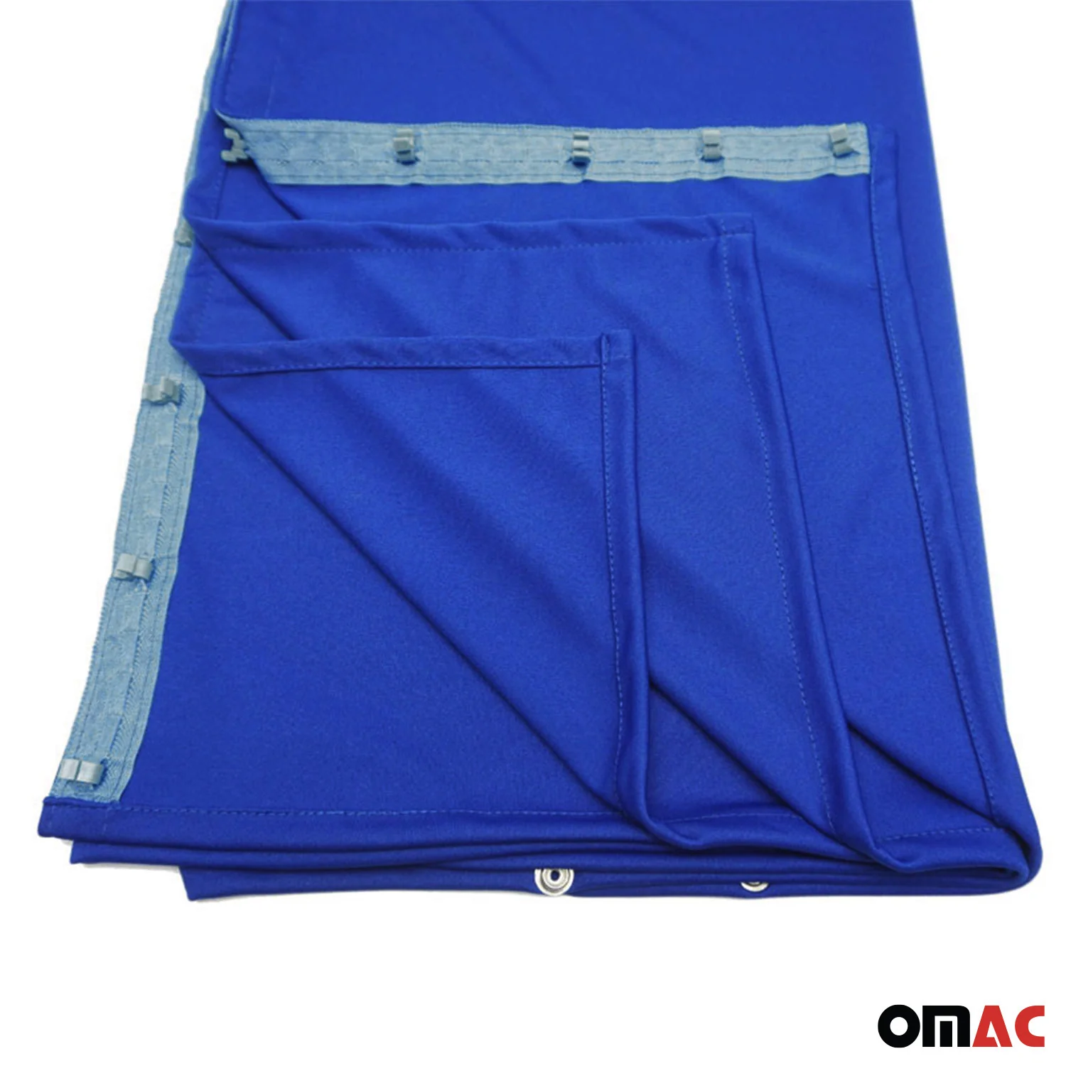 Chevrolet Express Trunk Tailgate Curtains Blue 2 Privacy Curtains - Image 7