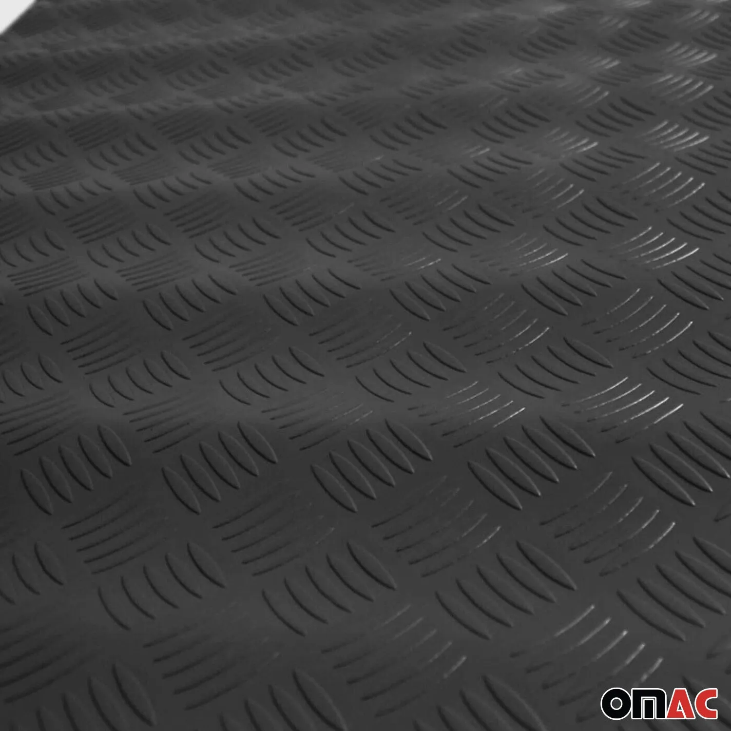 Trunk Flooring Mat Rubber Car Truck Rear Chequered Bed Liner Black 40" x 79" - Image 7