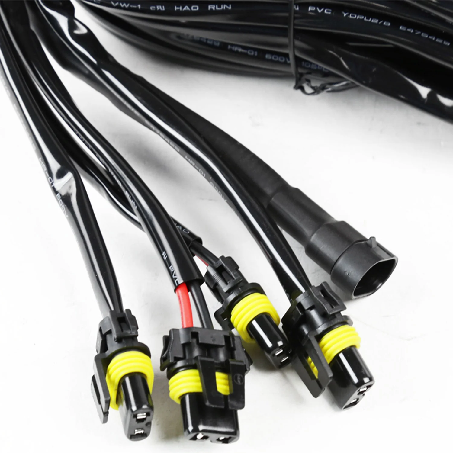 Universal 10' 12 Gauge Fog Lights Wiring Harness w/ 4 Connectors - Image 6