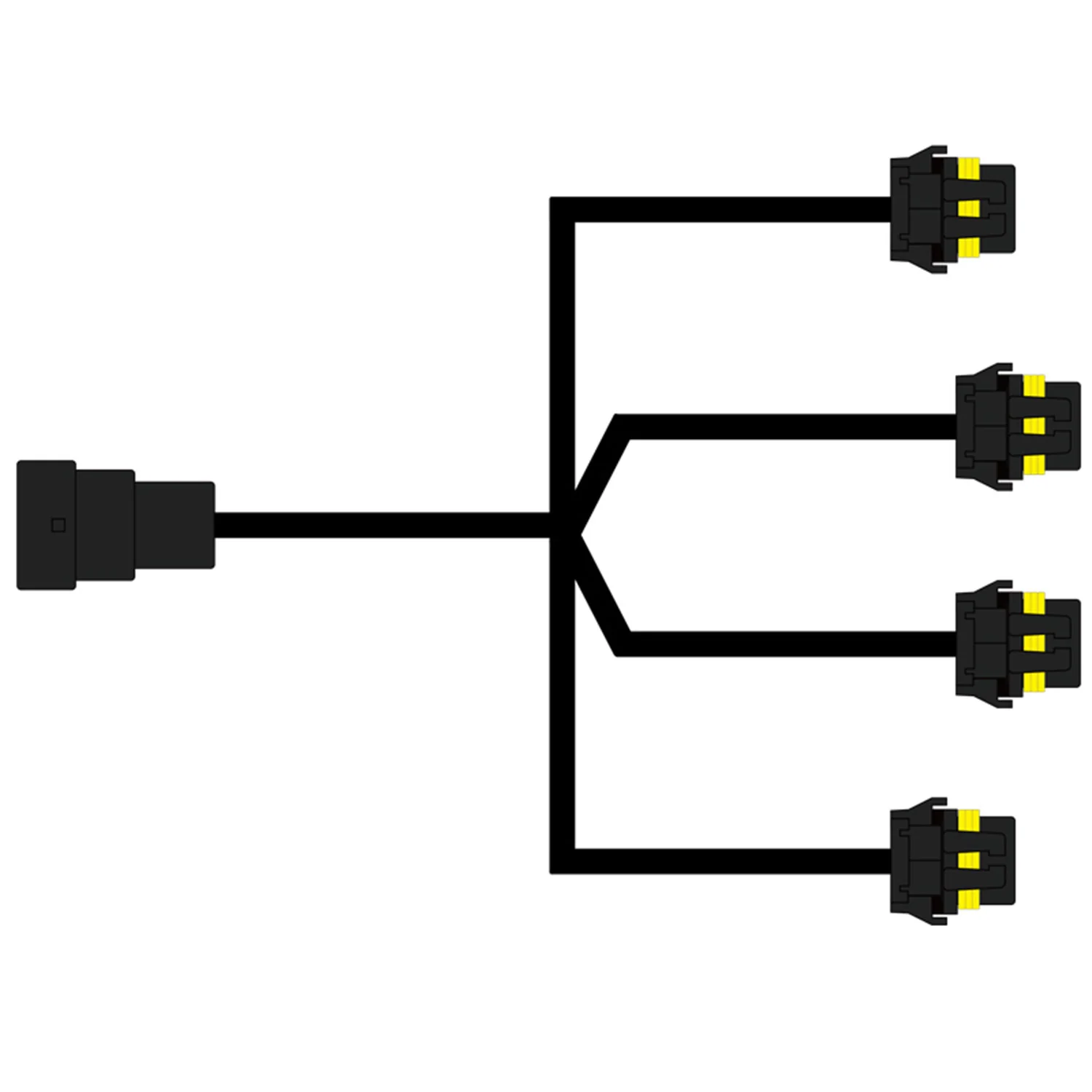 Universal 10' 12 Gauge Fog Lights Wiring Harness w/ 4 Connectors - Image 7