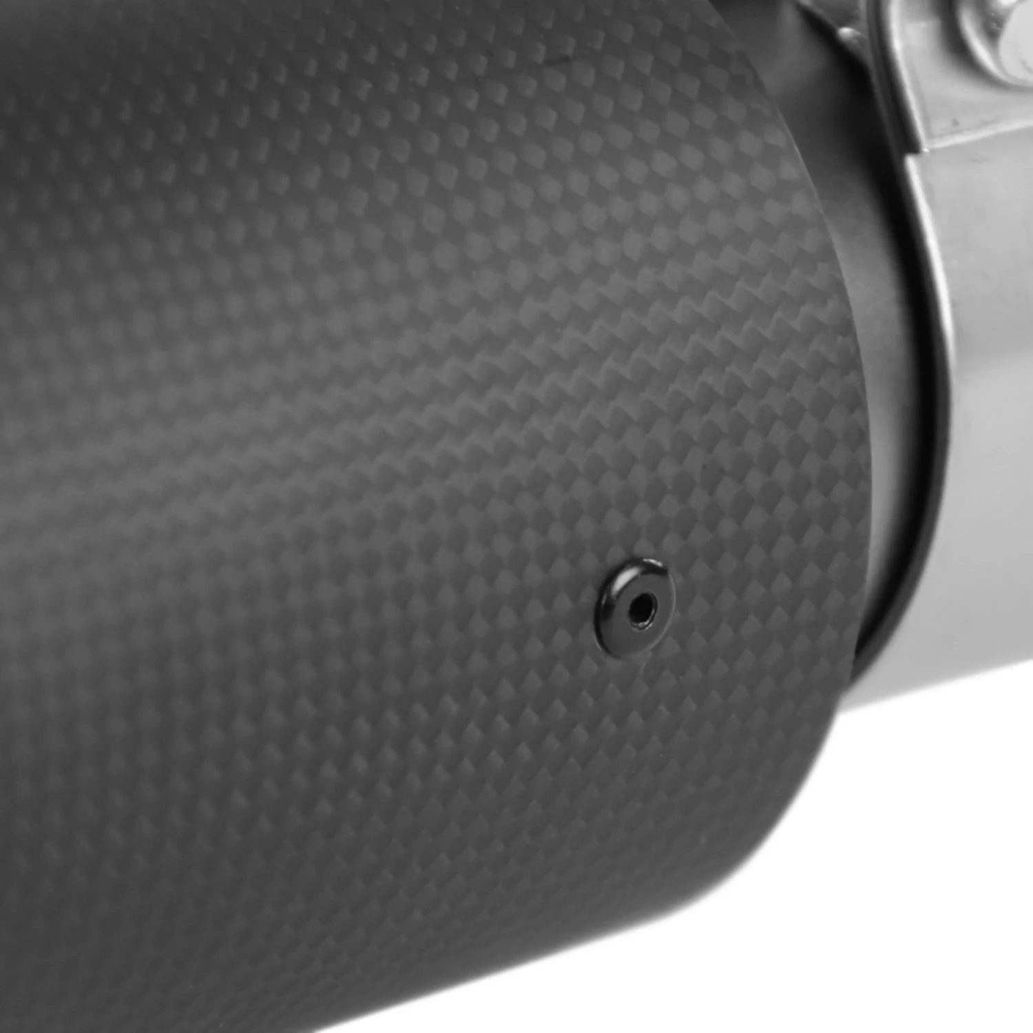 Universal 2.5" Inlet/3.5" Outlet Carbon Fiber Cover Exhaust Tip - Image 4