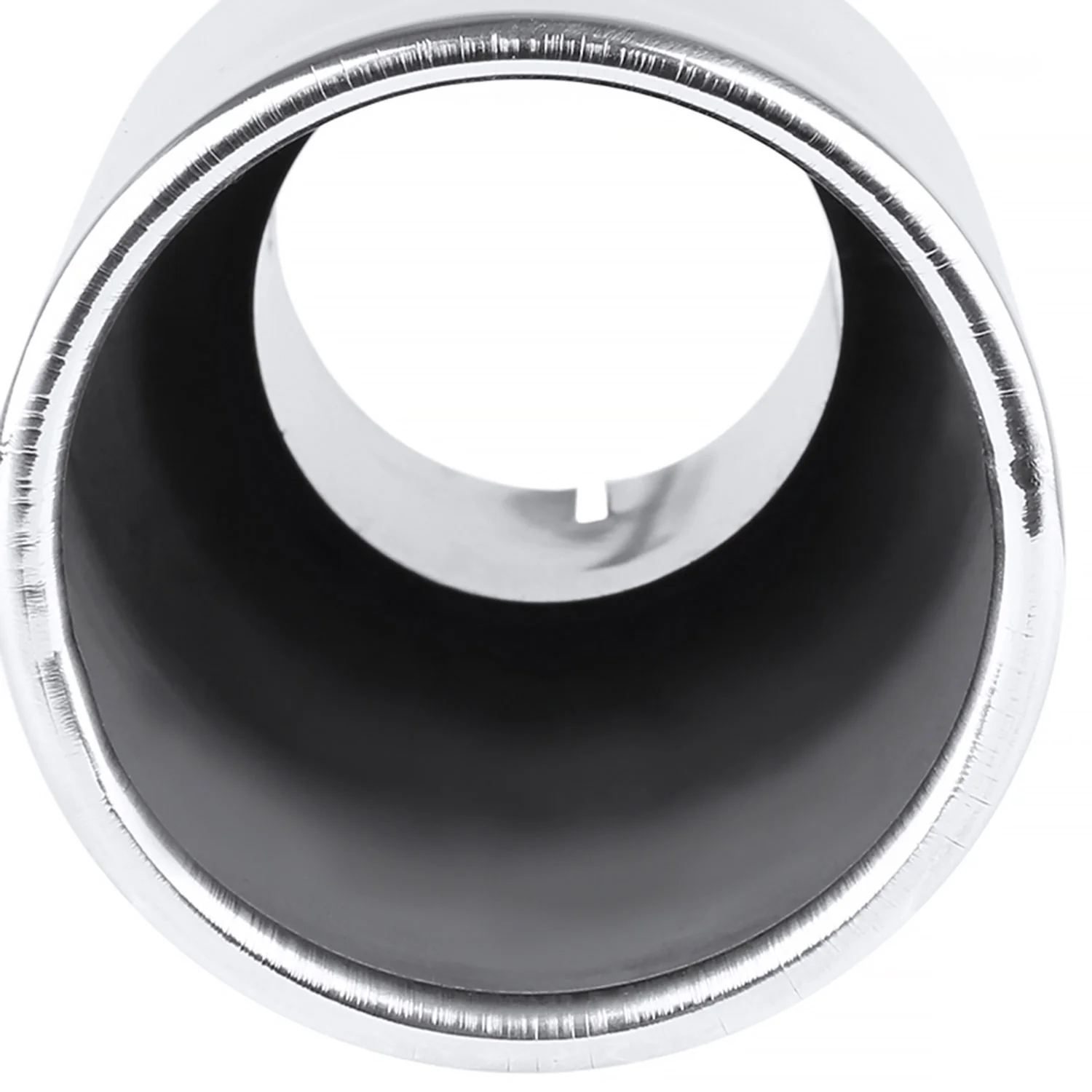 Universal 2.5" Inlet/3.875" Outlet Chrome S.Steel Angled Exhaust Tips - 2PC - Image 7