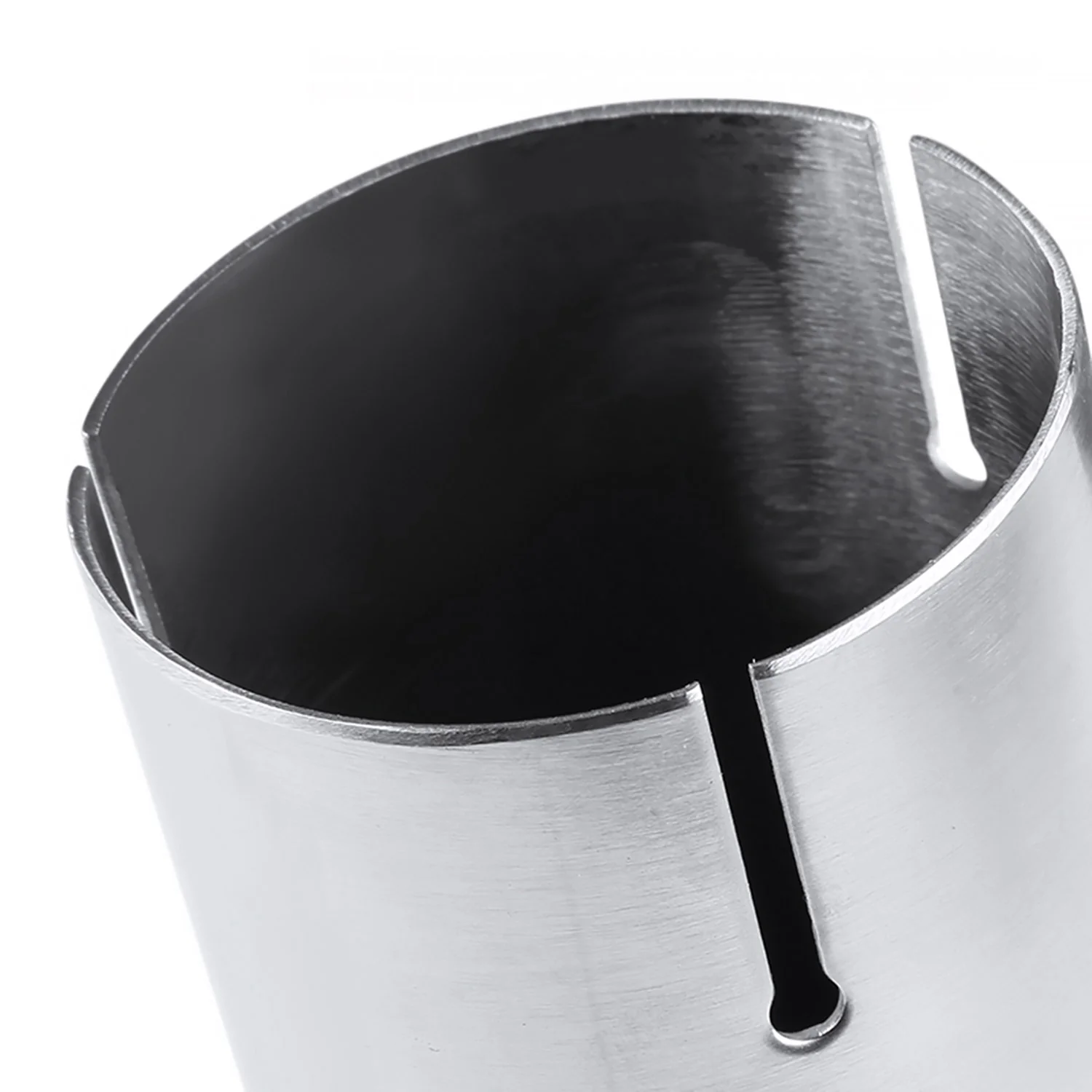 Universal 2.5" Inlet/4.125" Outlet Chrome S.Steel Angled Exhaust Tips - 2PC - Image 8