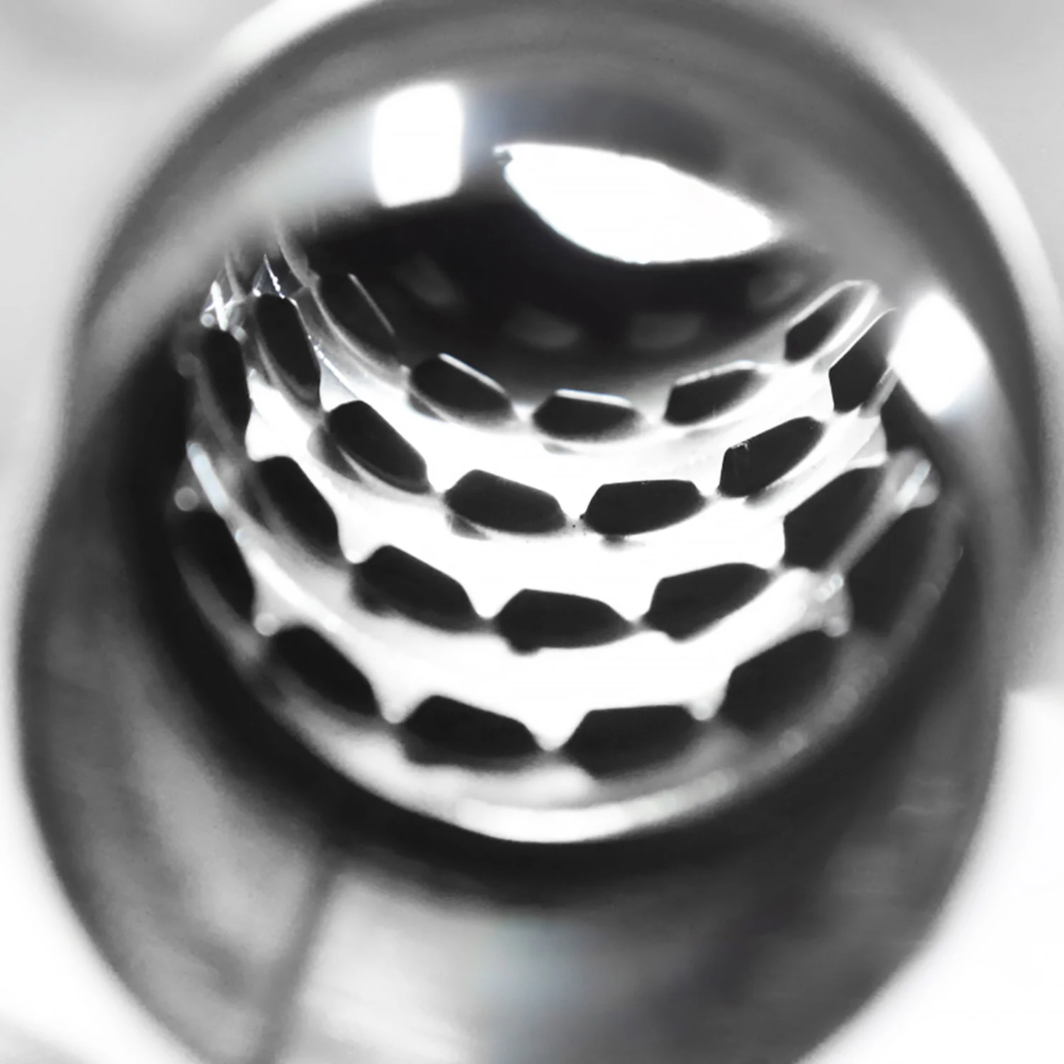 Universal 2.5" Inlet/4" Outlet S.Steel Spiral Flow Exhaust Muffler w/Slanted Tip - Image 9